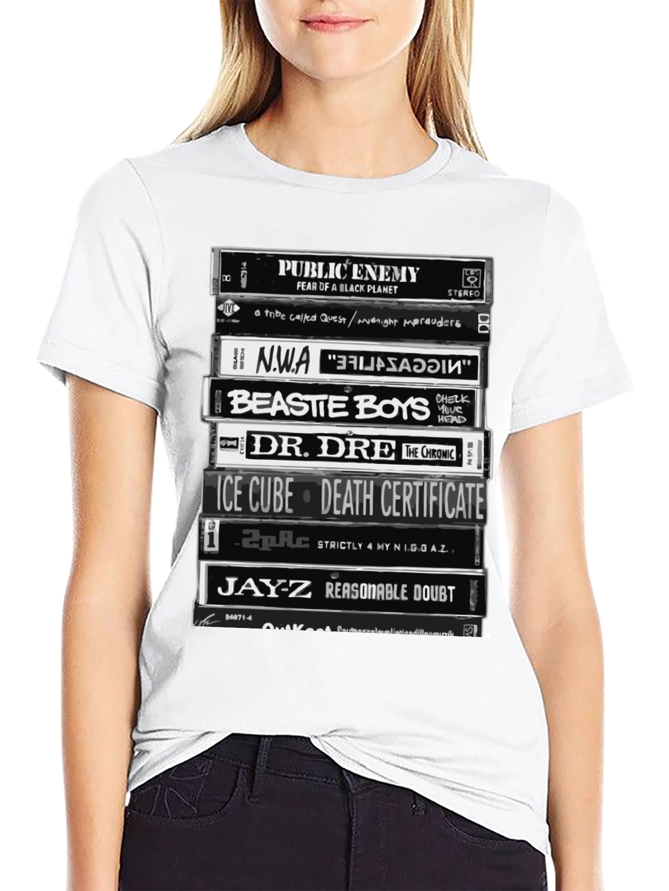 Hip Hop Legends Cassette Tape T-Shirt