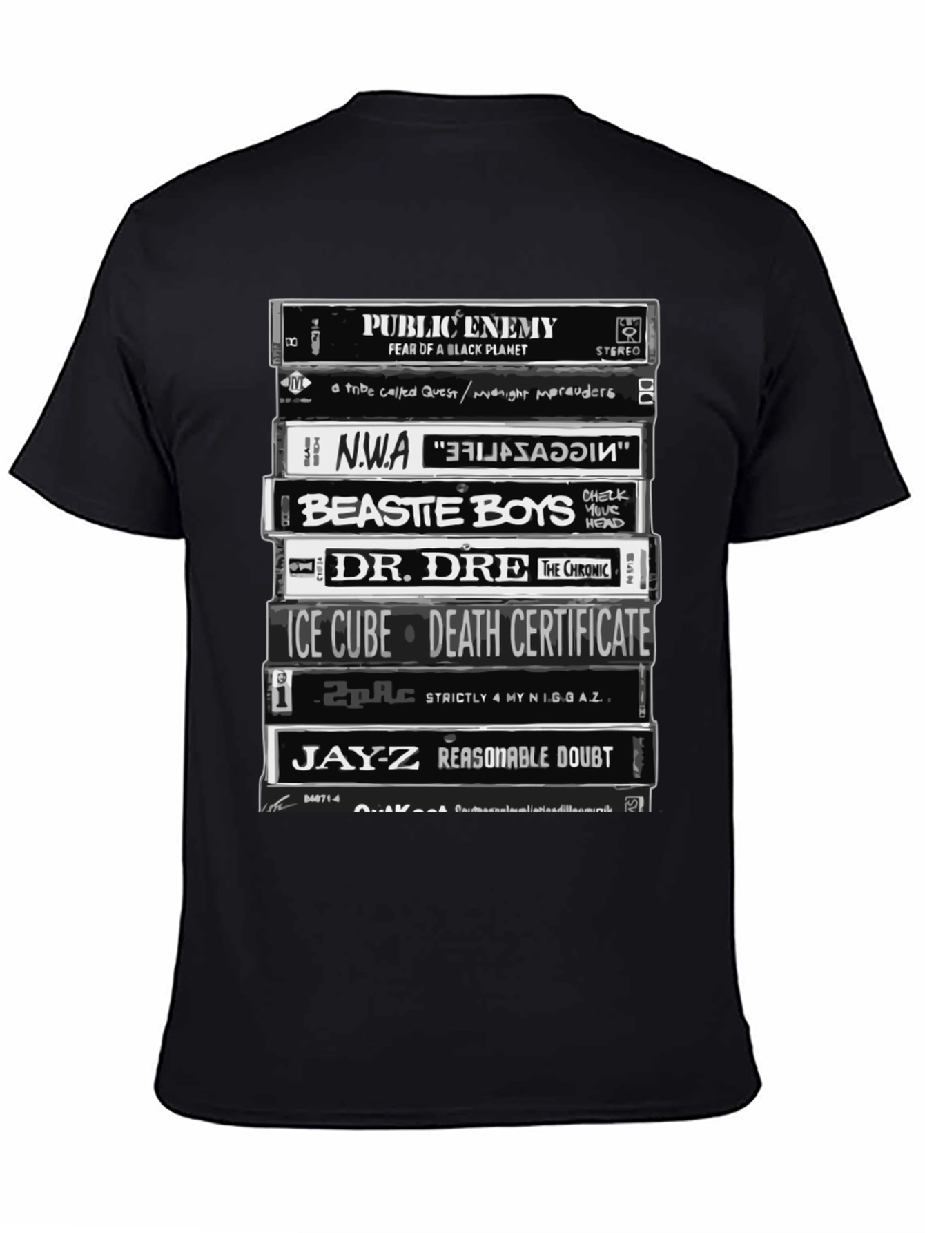 Hip Hop Legends Cassette Tape T-Shirt
