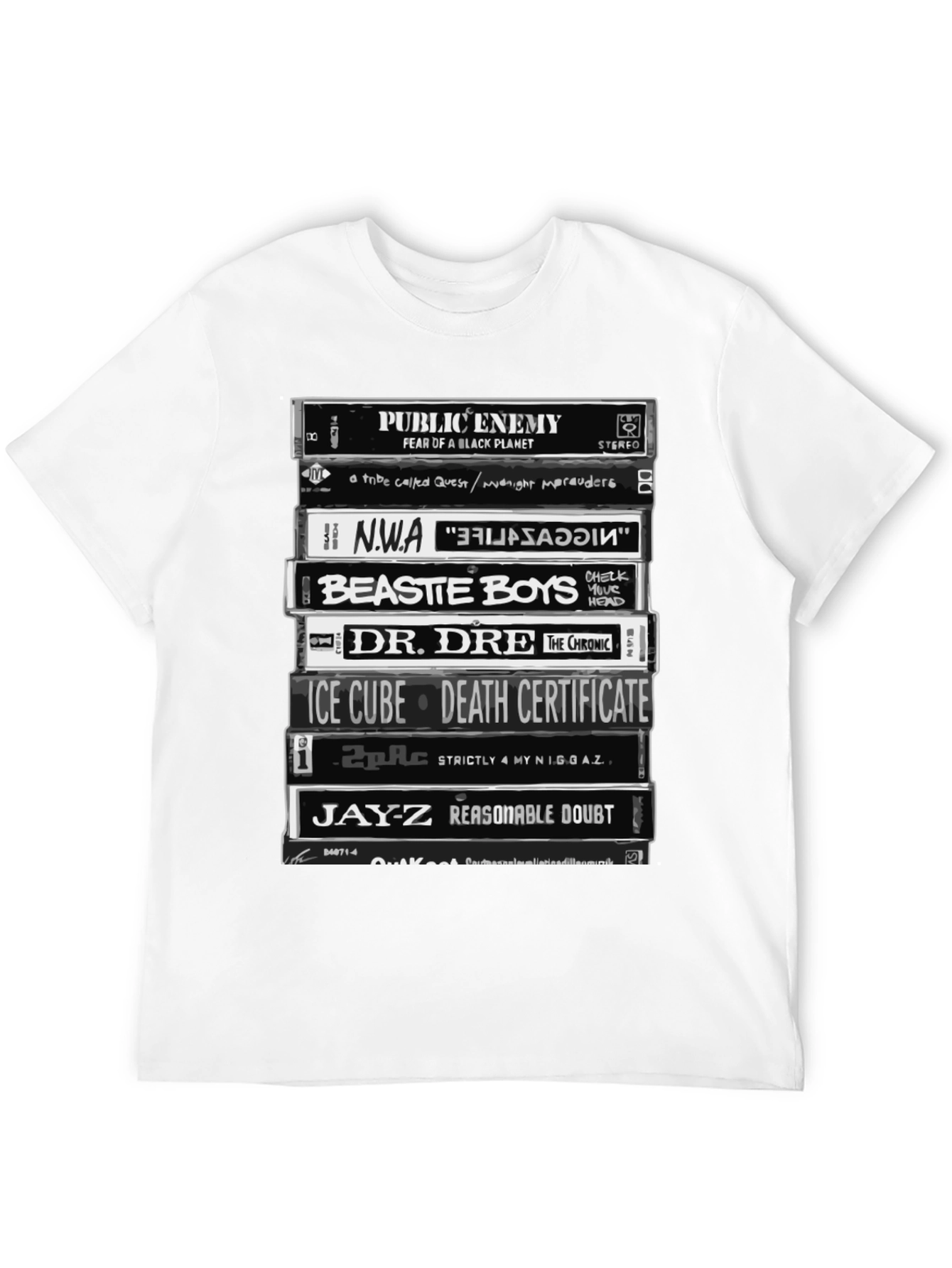 Hip Hop Legends Cassette Tape T-Shirt