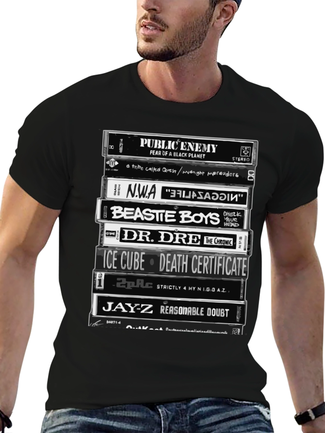 Hip Hop Legends Cassette Tape T-Shirt