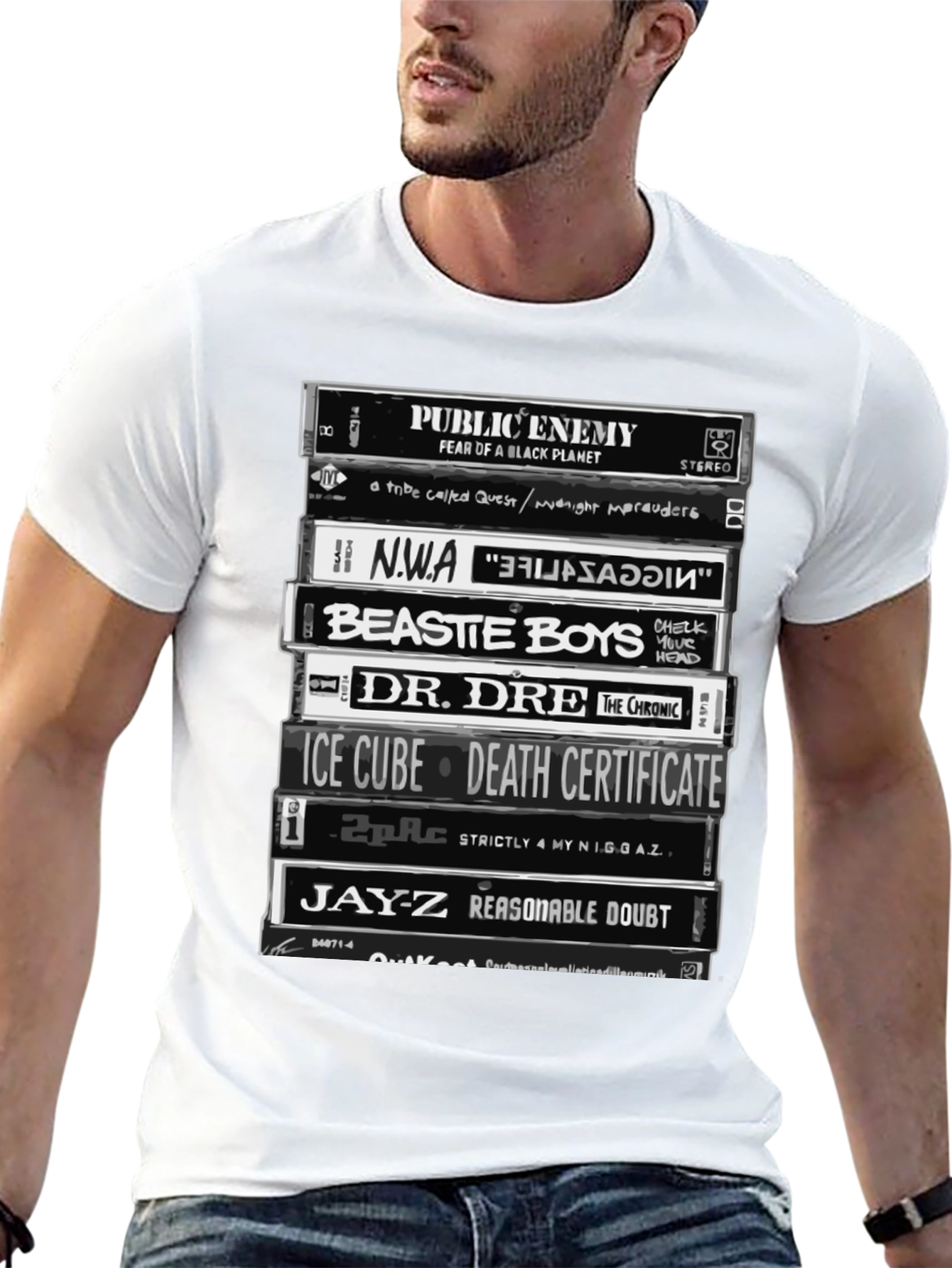 Hip Hop Legends Cassette Tape T-Shirt