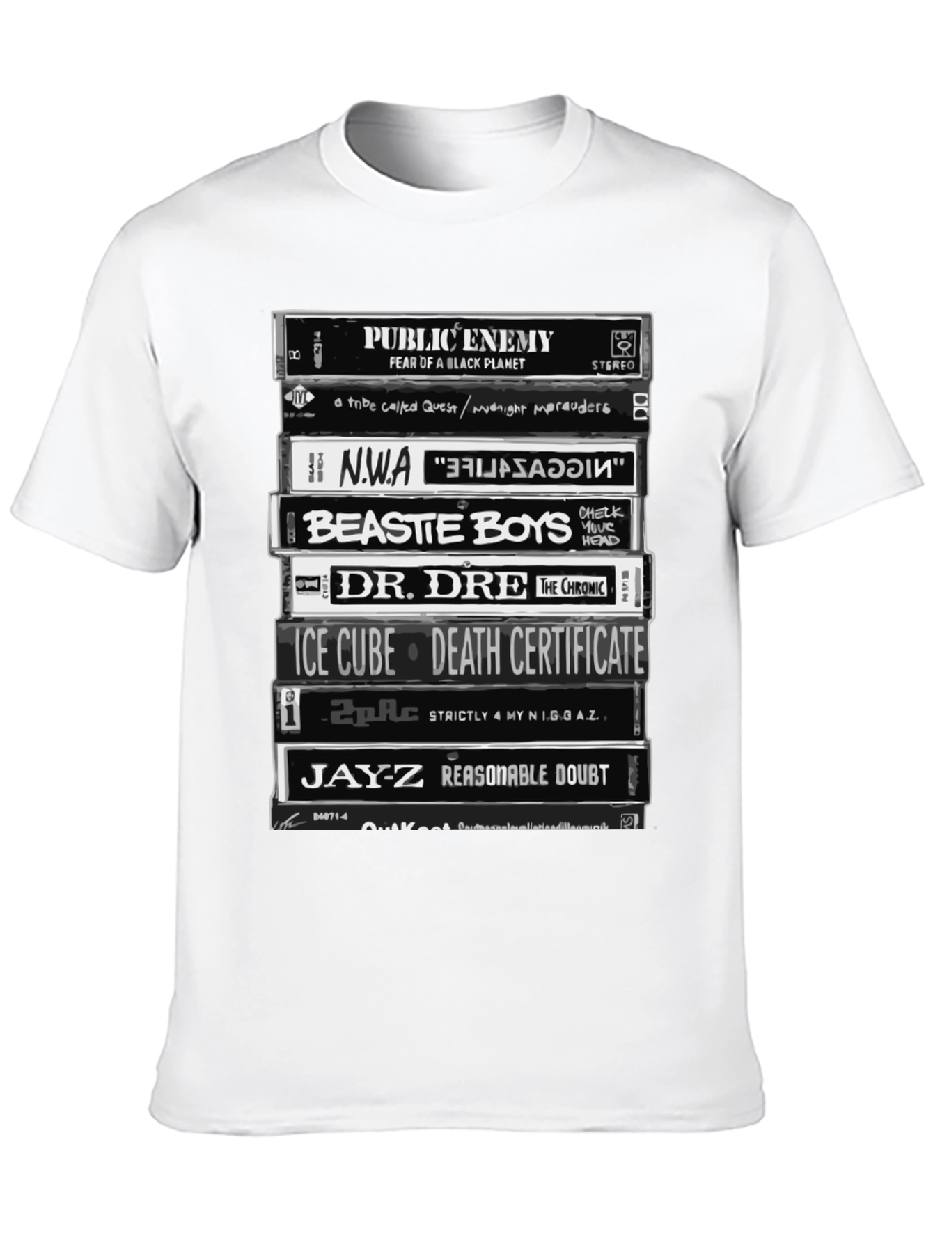 Hip Hop Legends Cassette Tape T-Shirt