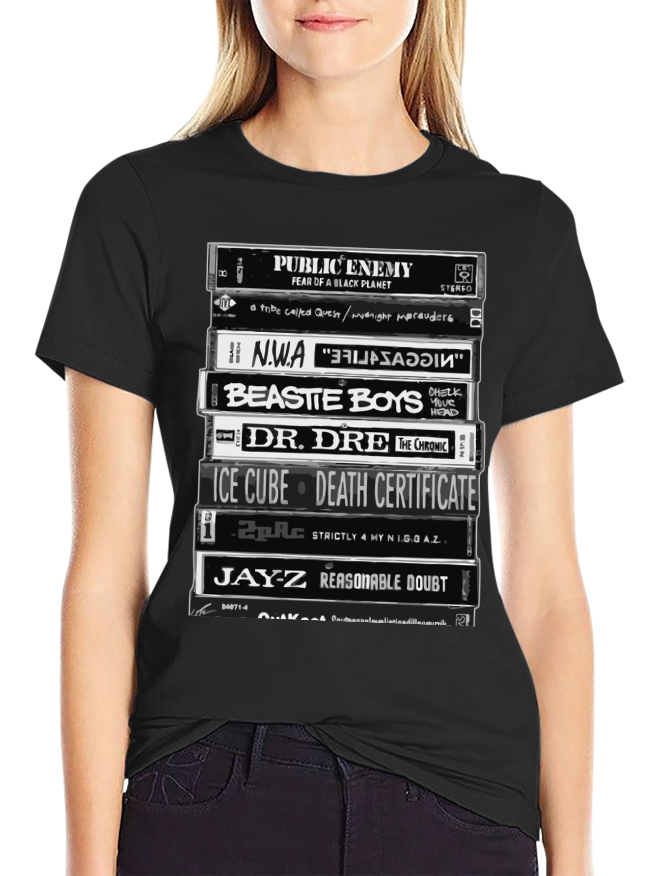 Hip Hop Legends Cassette Tape T-Shirt