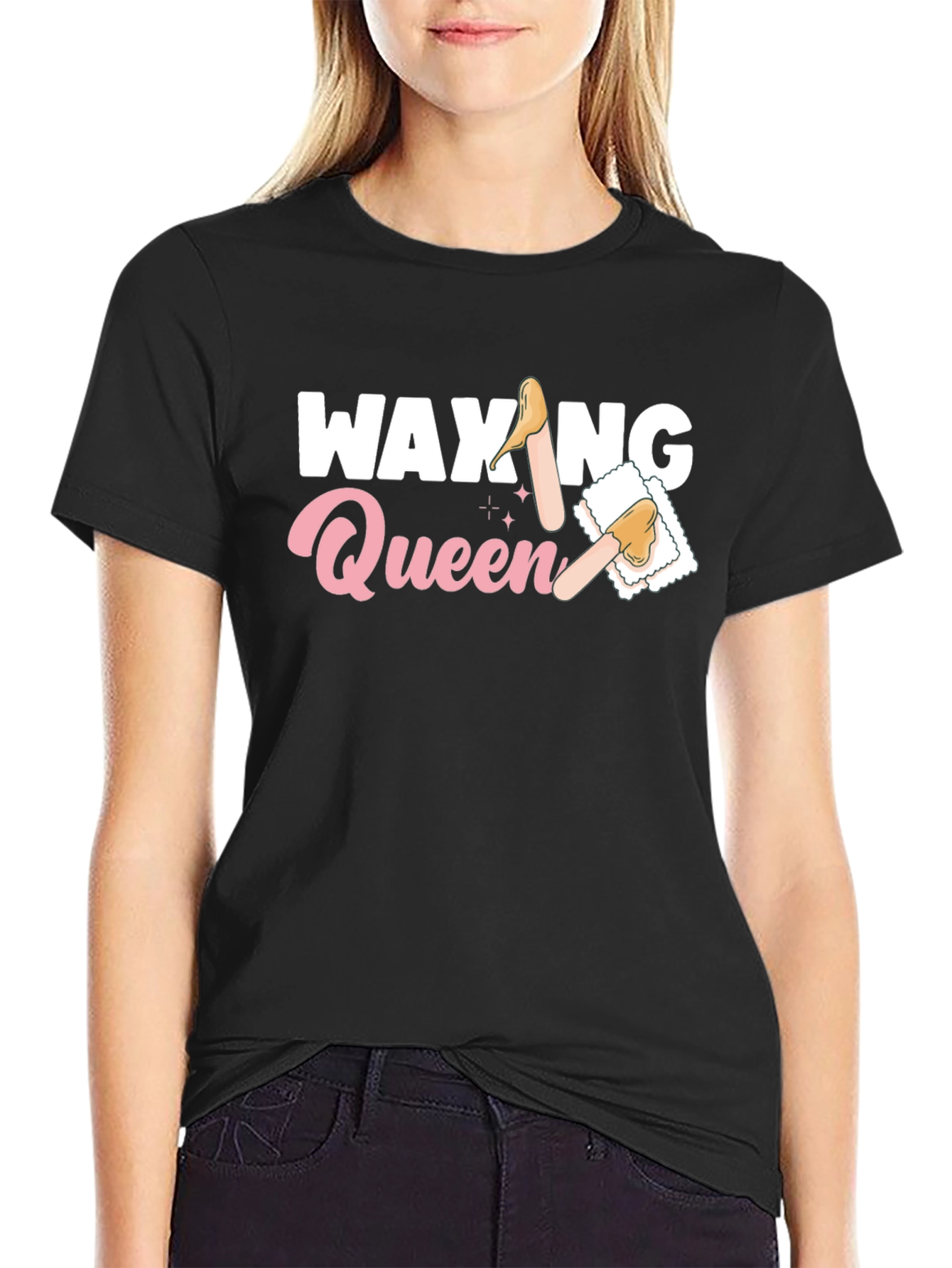 Waxing Queen Black T-Shirt