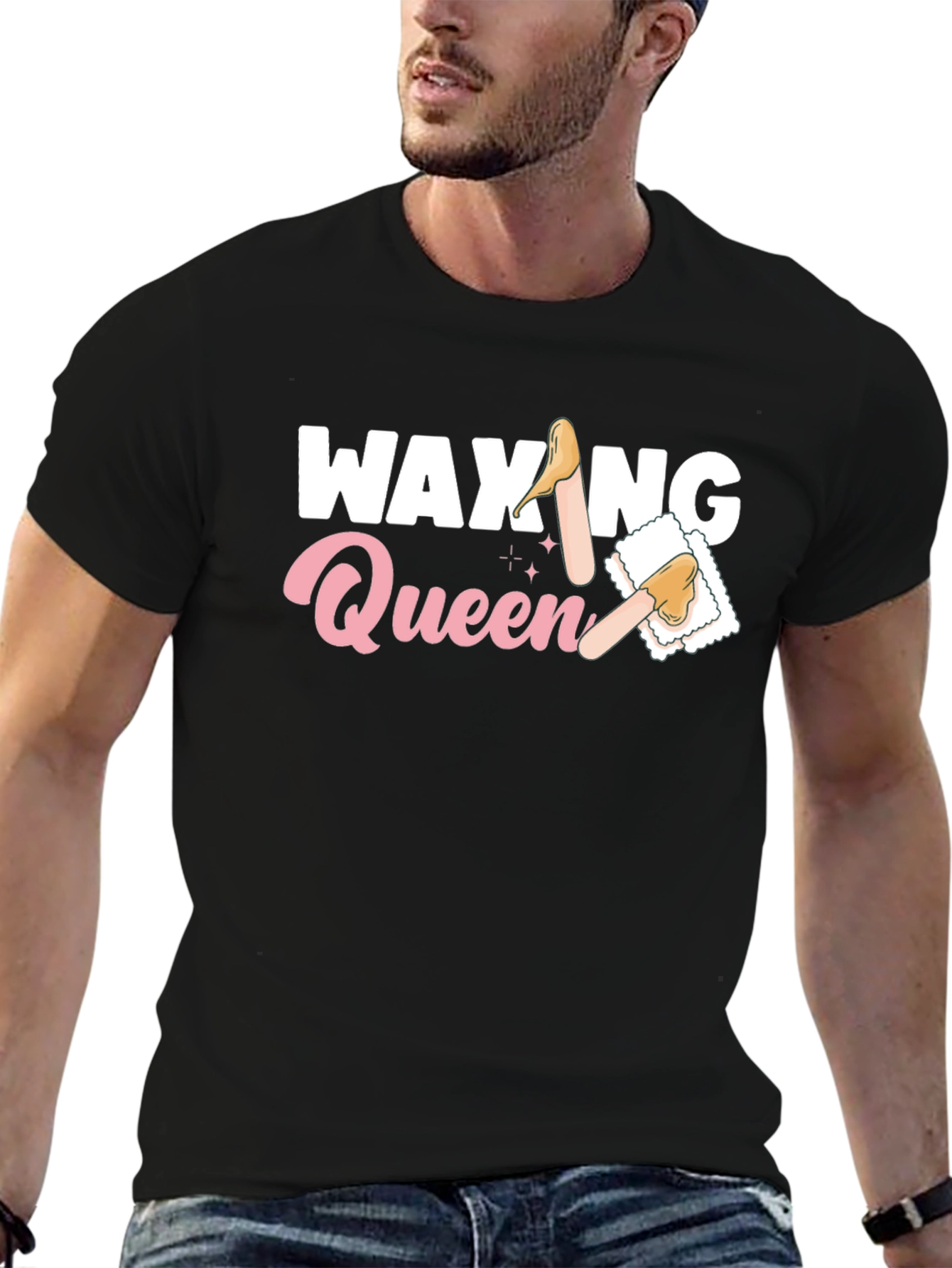 Waxing Queen Black T-Shirt
