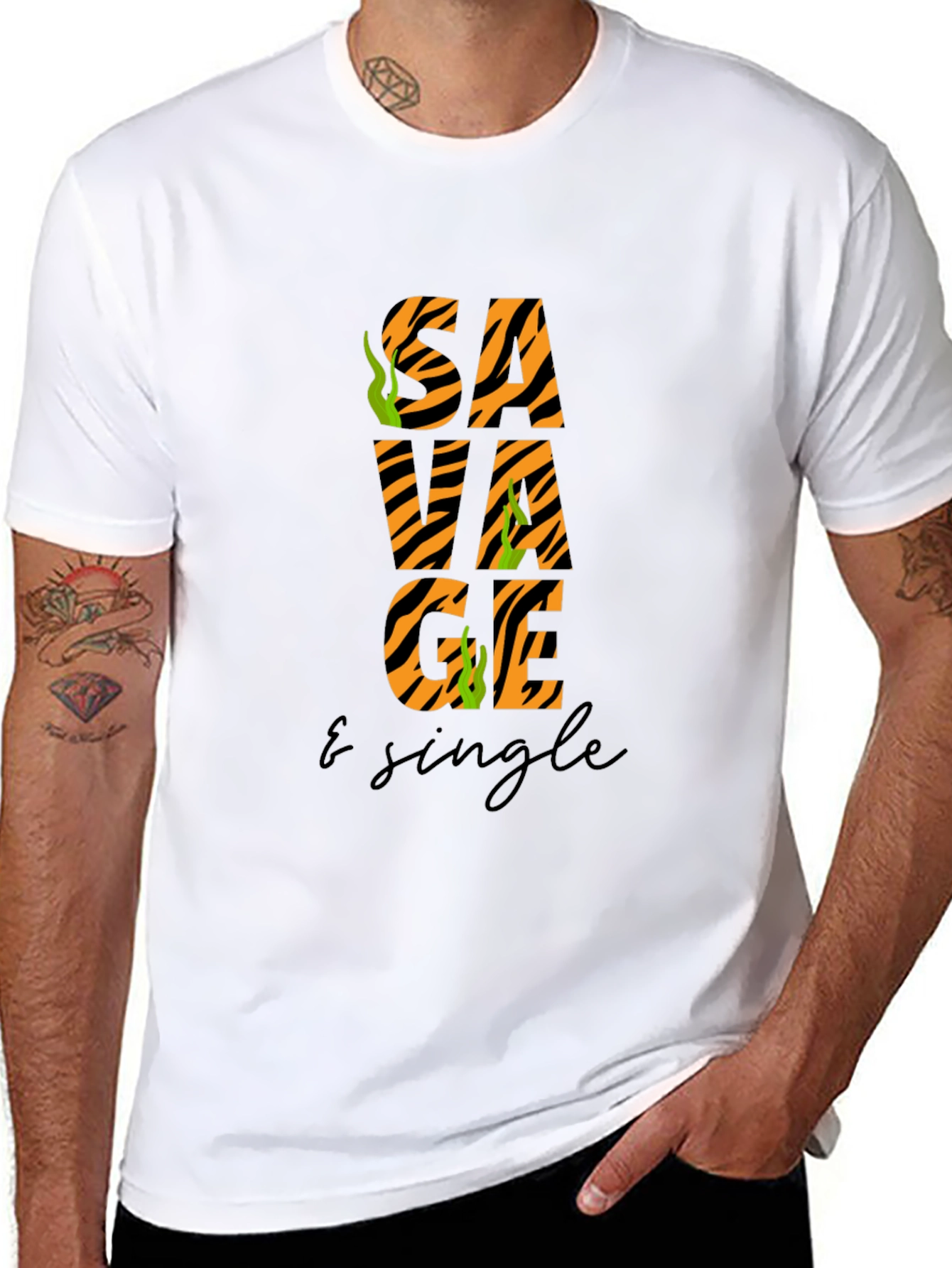 Savage & Single Graphic Tee - Black T-Shirt