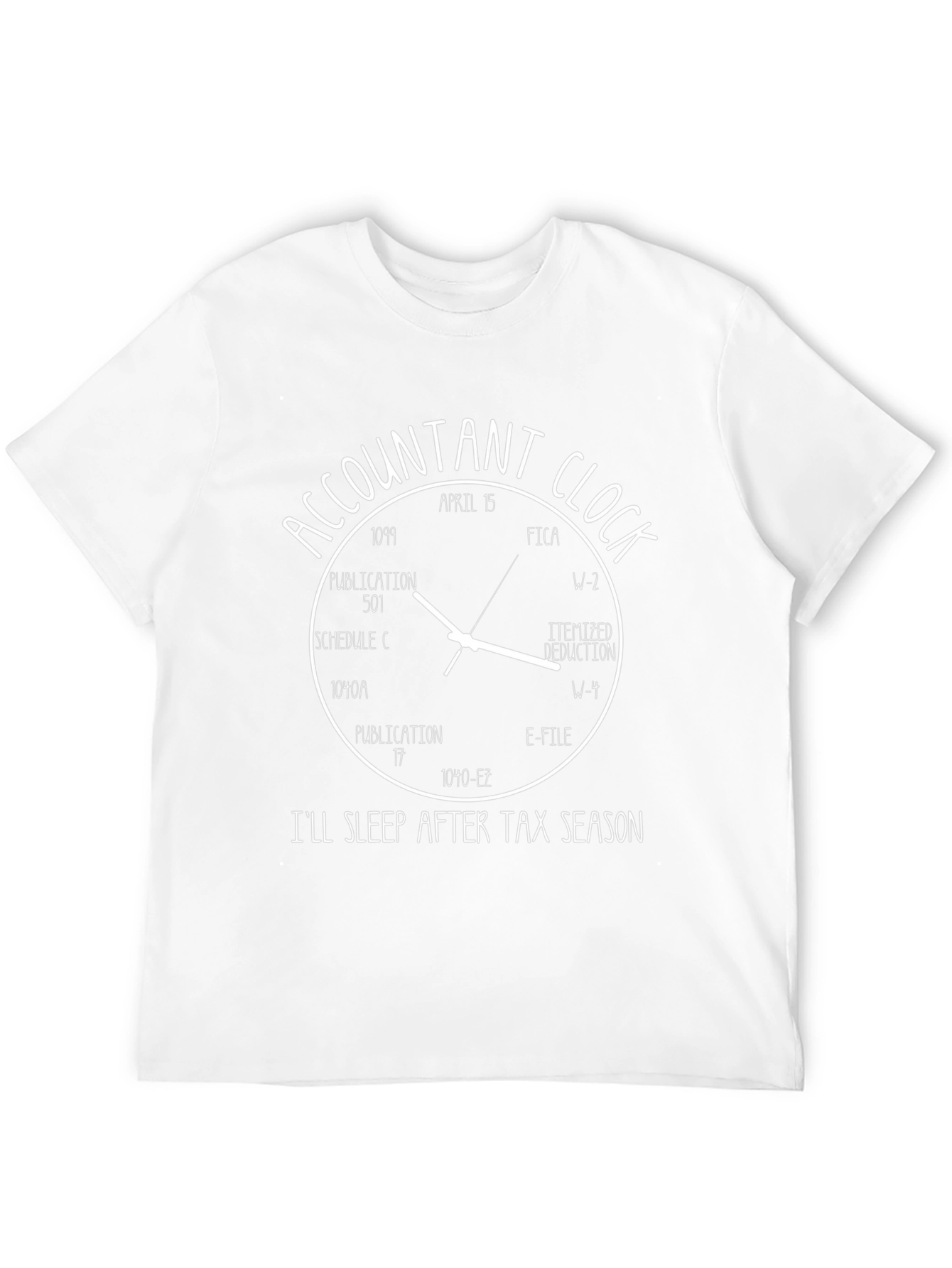 Accountant Clock Tax Season T-Shirt