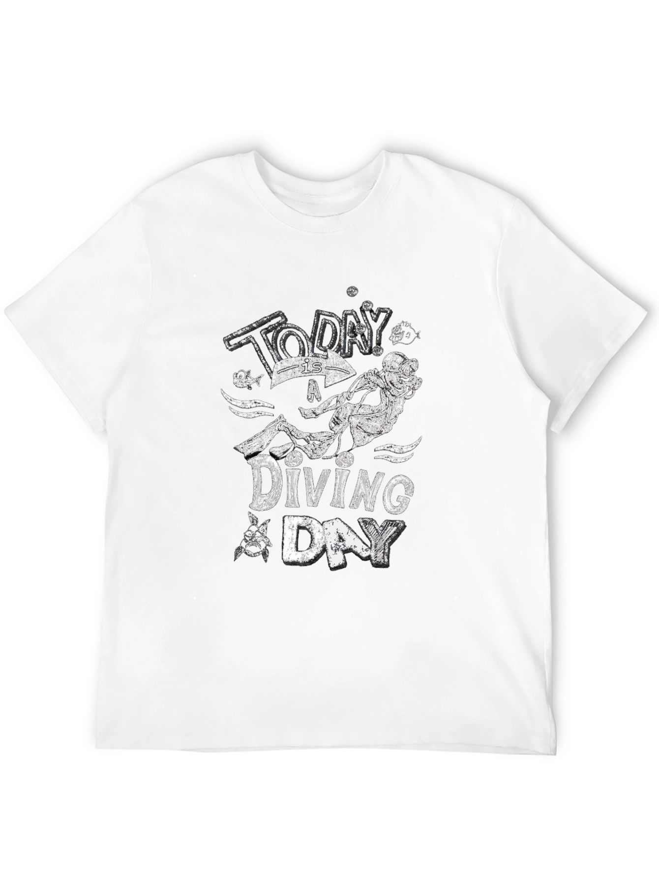 Diving Day Graphic T-Shirt - Dive Adventure Tee