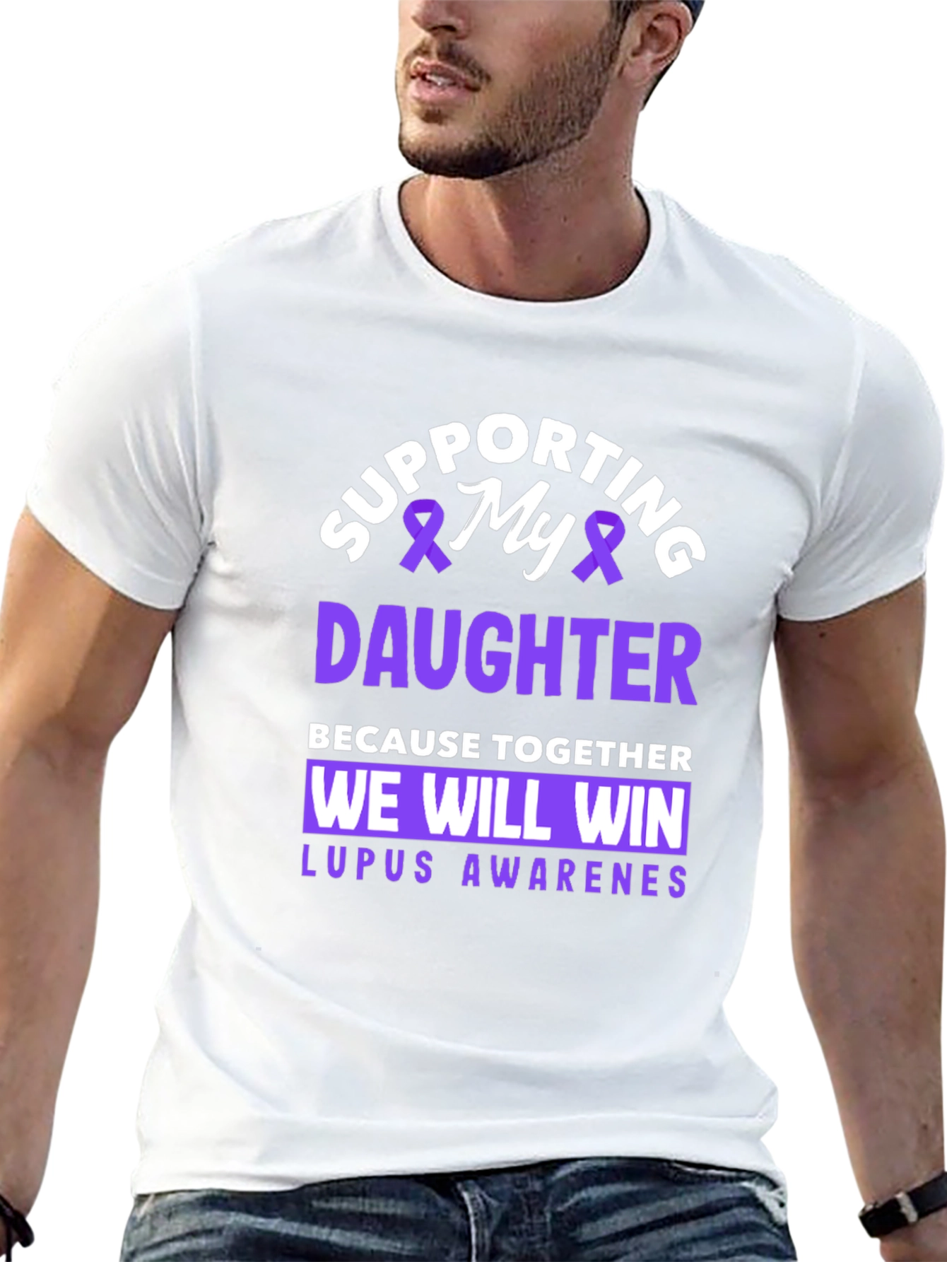 Supporting My Daughter Lupus Awareness T-Shirt