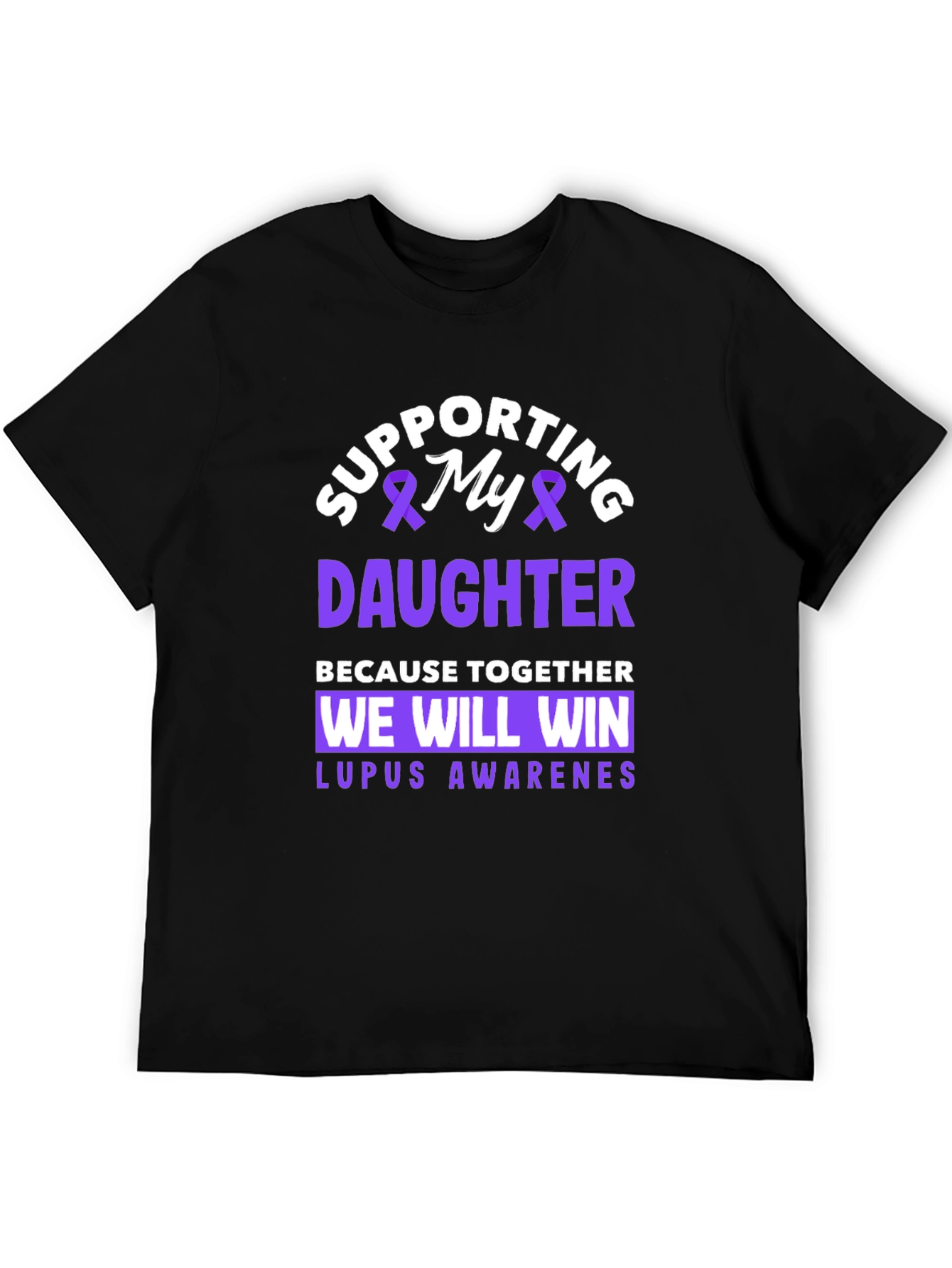 Supporting My Daughter Lupus Awareness T-Shirt