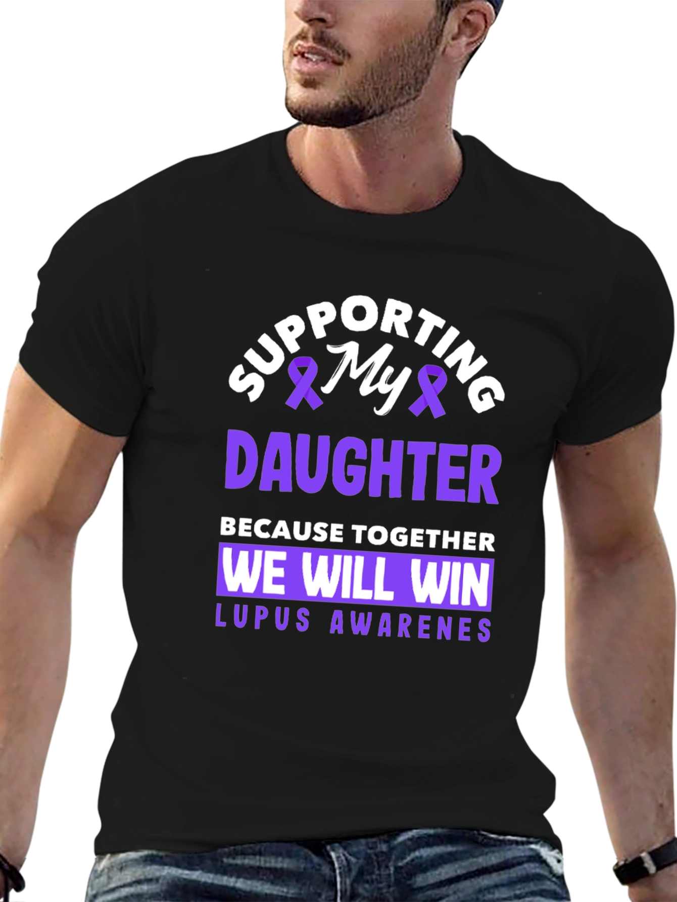 Supporting My Daughter Lupus Awareness T-Shirt