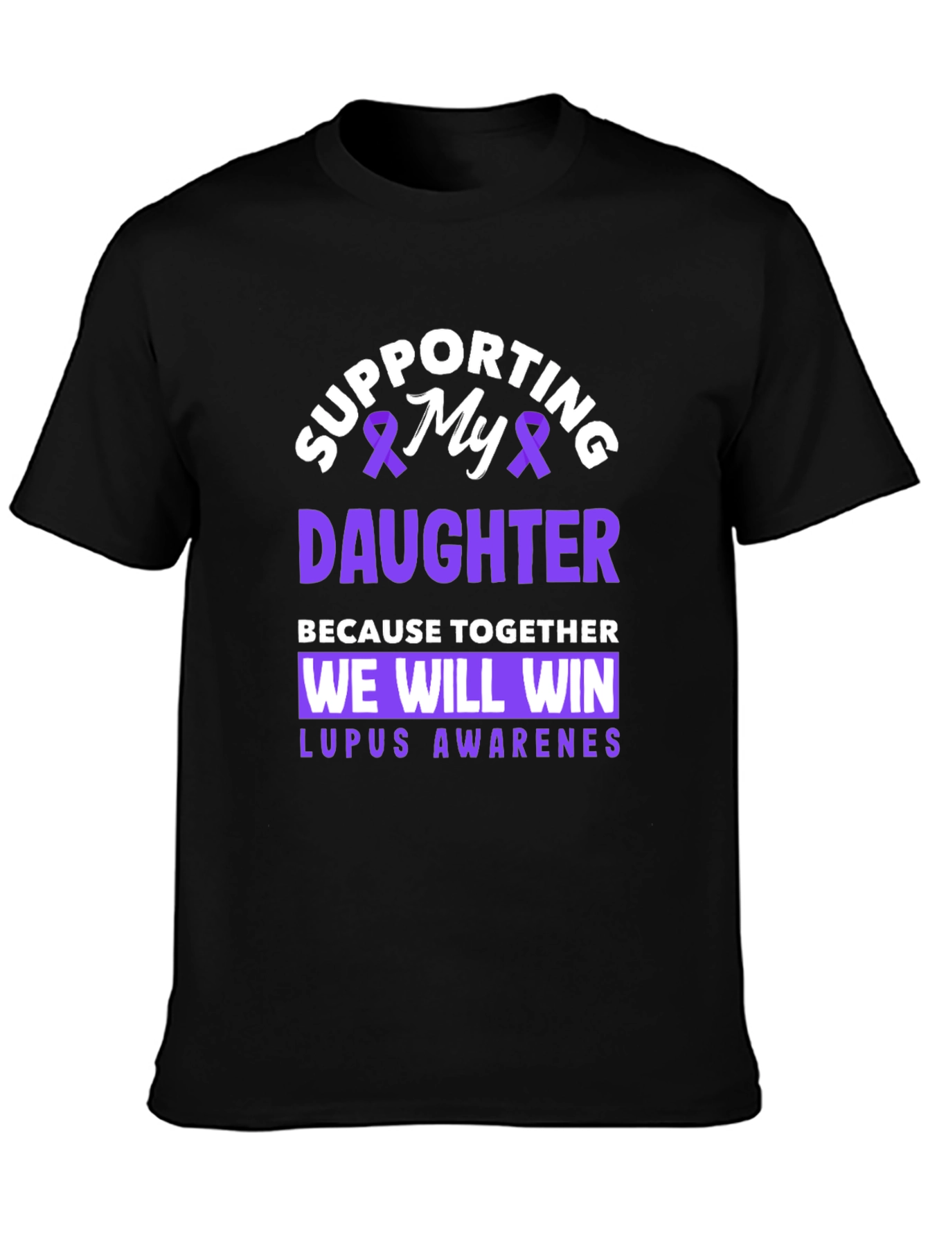 Supporting My Daughter Lupus Awareness T-Shirt