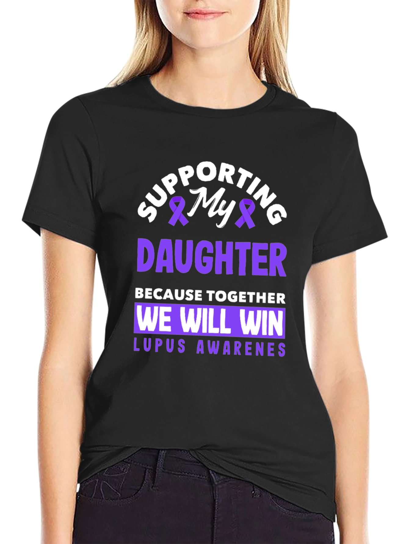 Supporting My Daughter Lupus Awareness T-Shirt