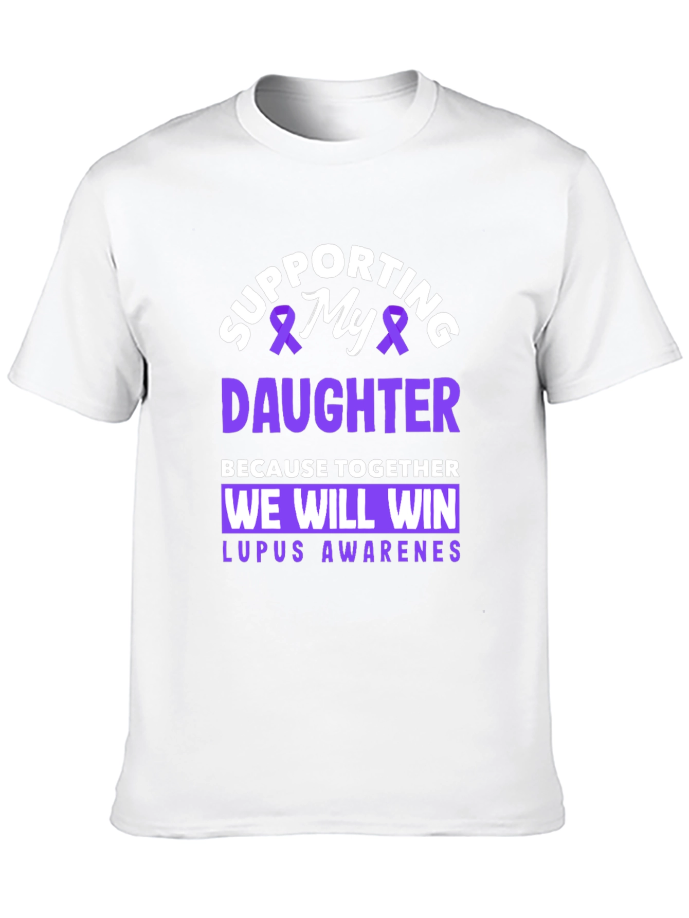Supporting My Daughter Lupus Awareness T-Shirt