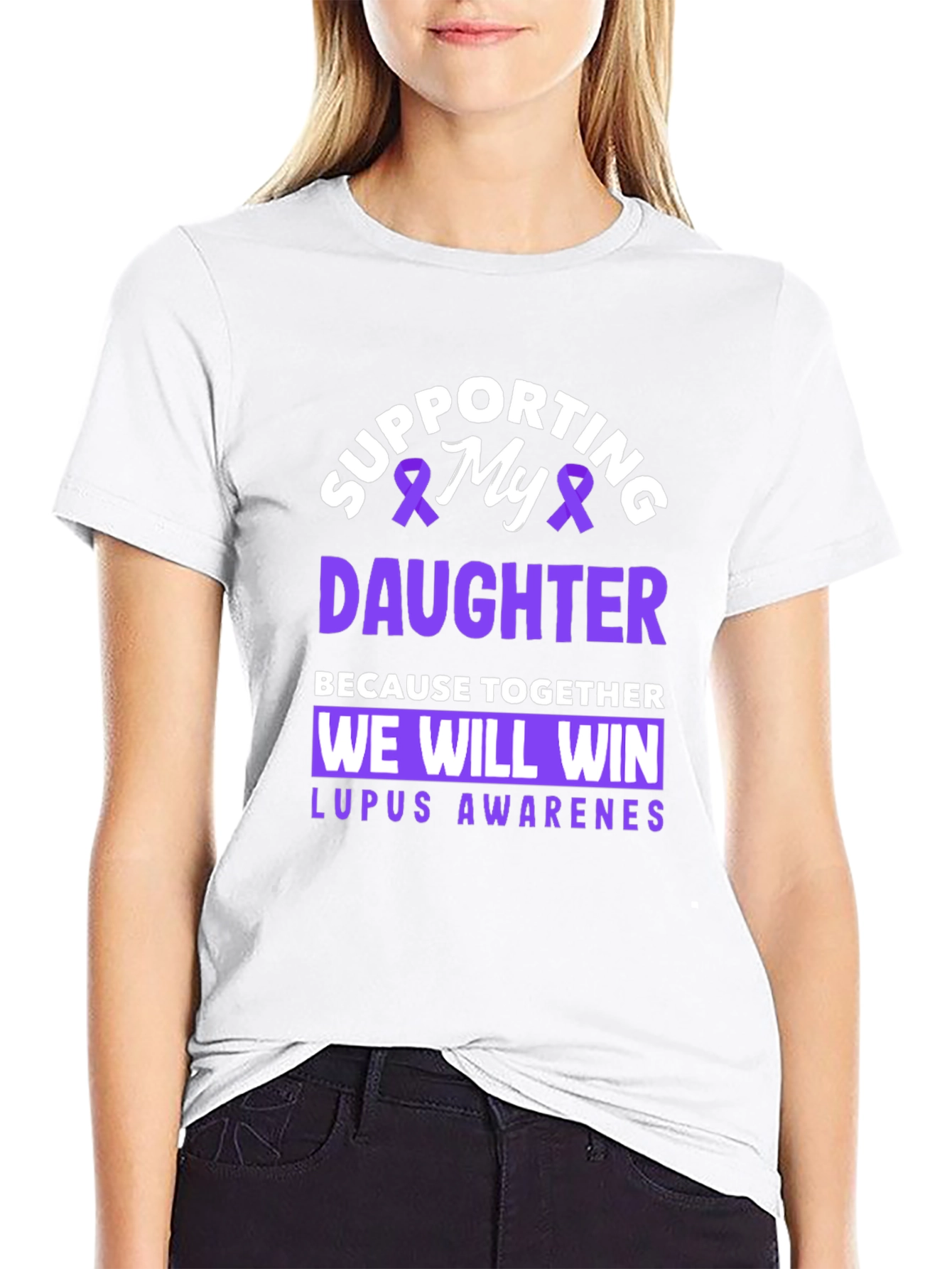 Supporting My Daughter Lupus Awareness T-Shirt
