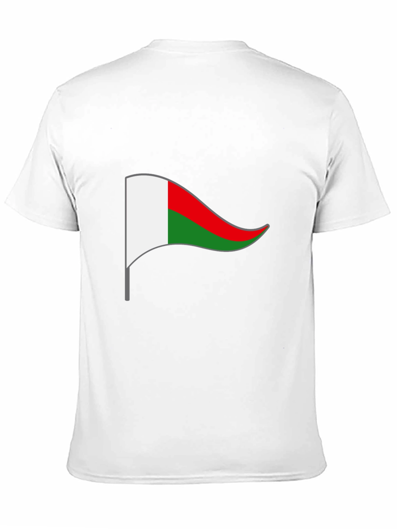 Madagascar Flag T-Shirt - Black Cotton Tee