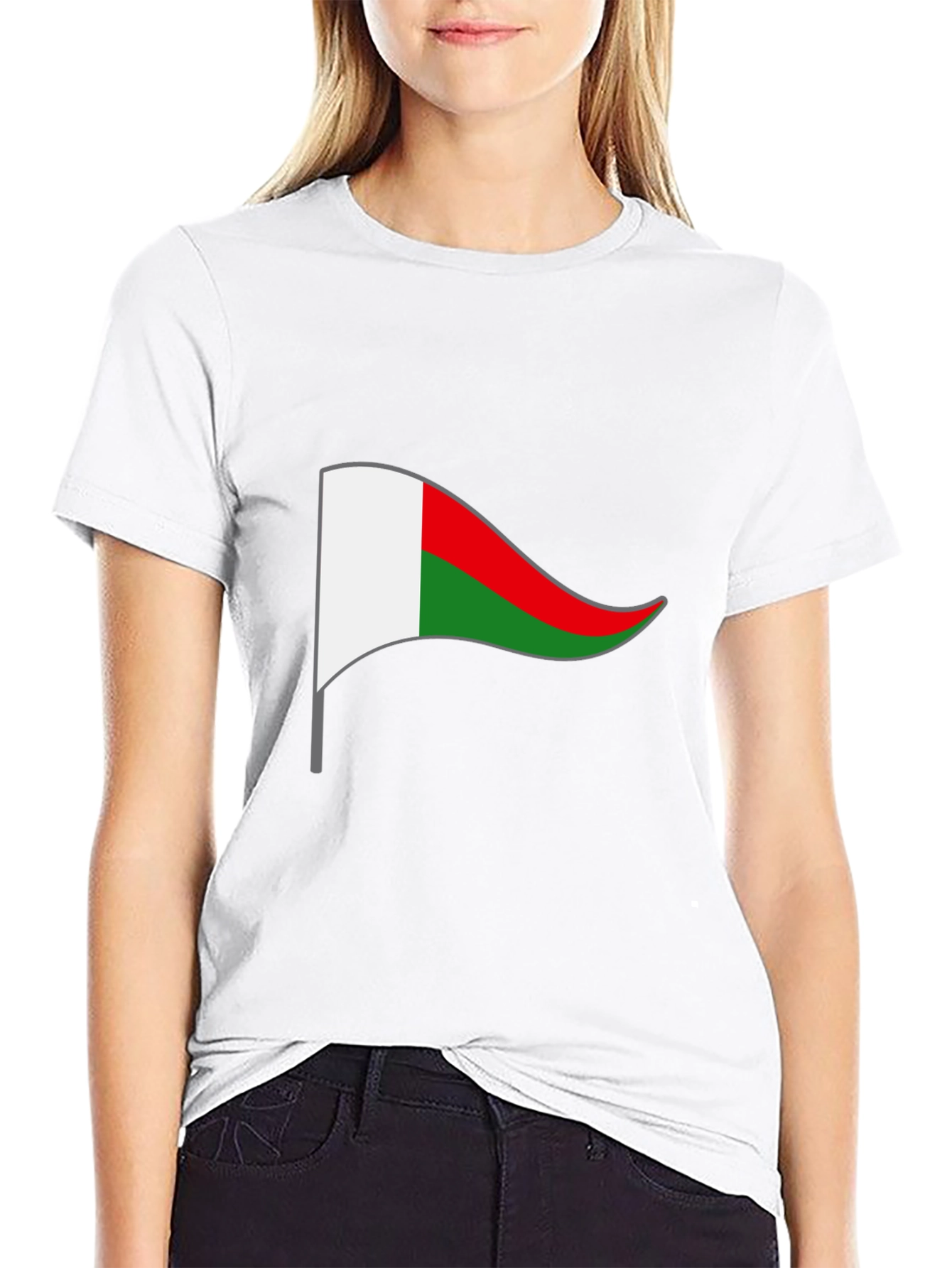 Madagascar Flag T-Shirt - Black Cotton Tee