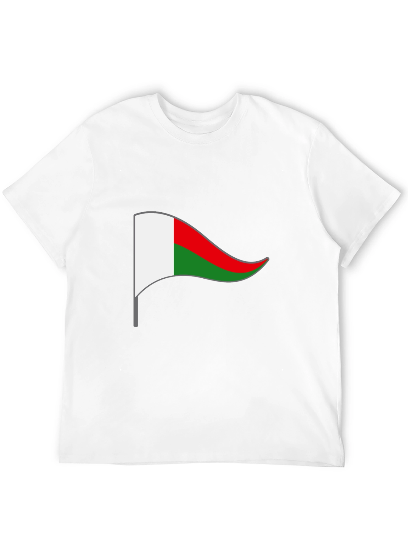 Madagascar Flag T-Shirt - Black Cotton Tee