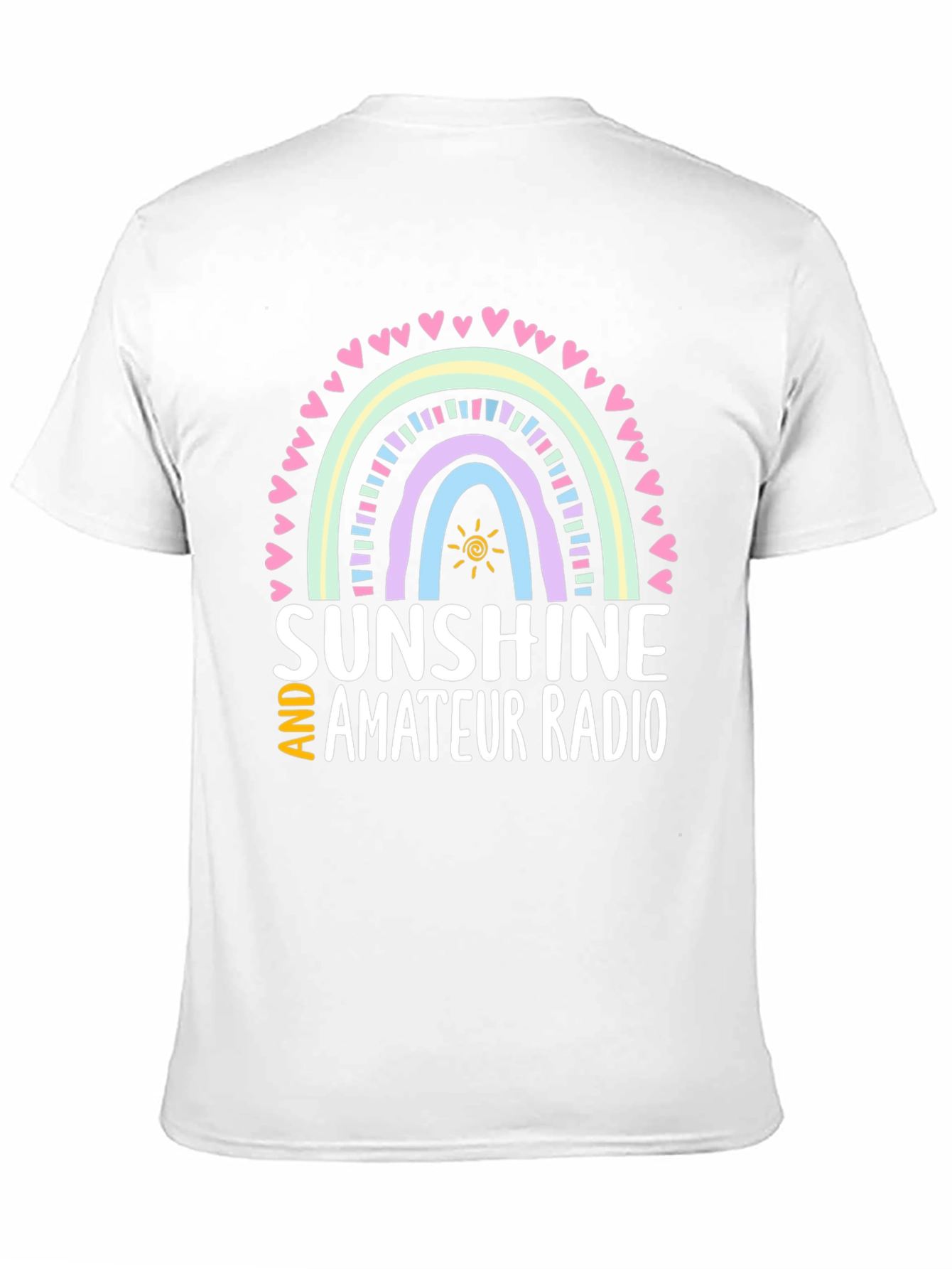 Sunshine and Amateur Radio Black Graphic Tee