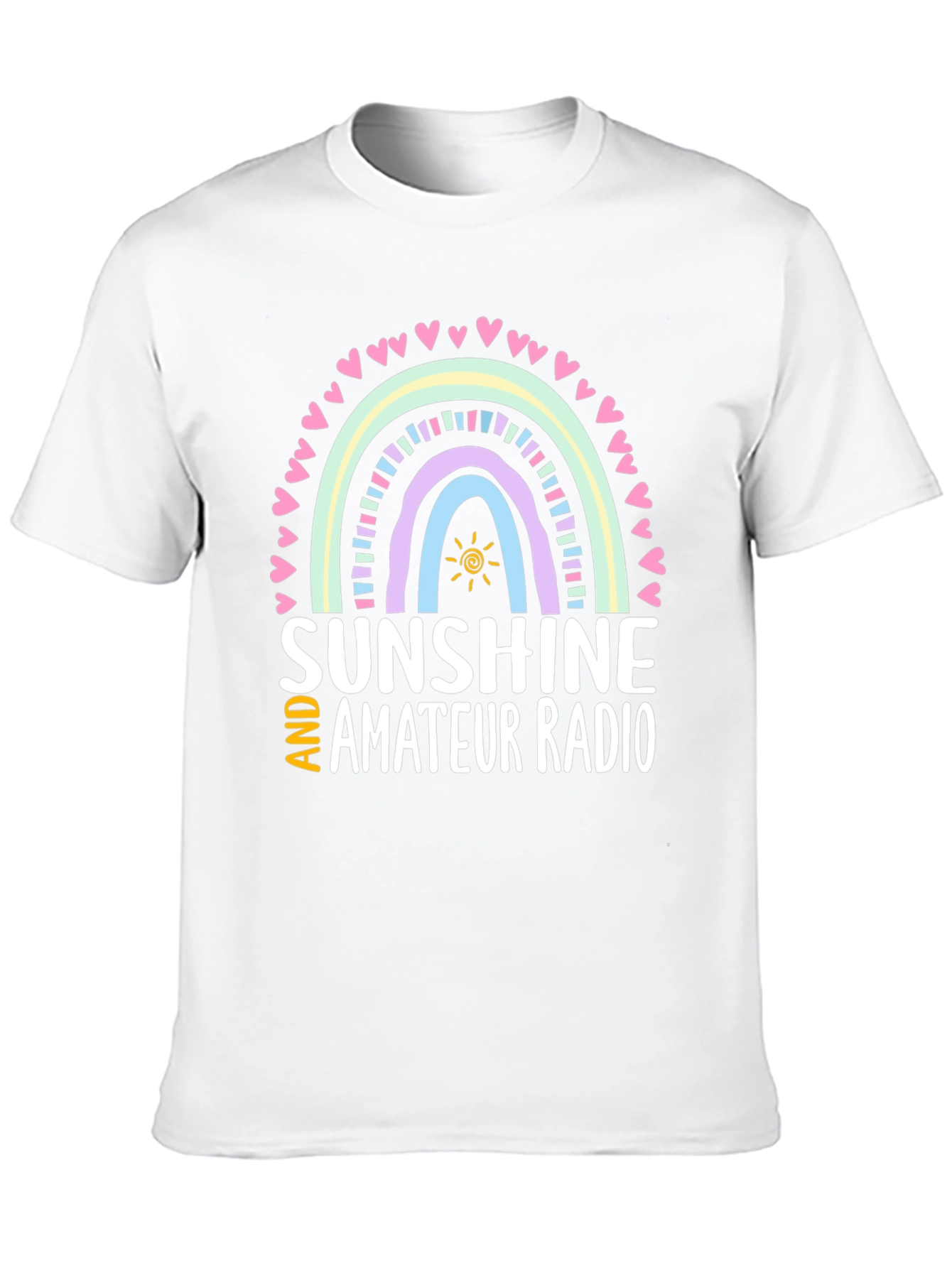 Sunshine and Amateur Radio Black Graphic Tee