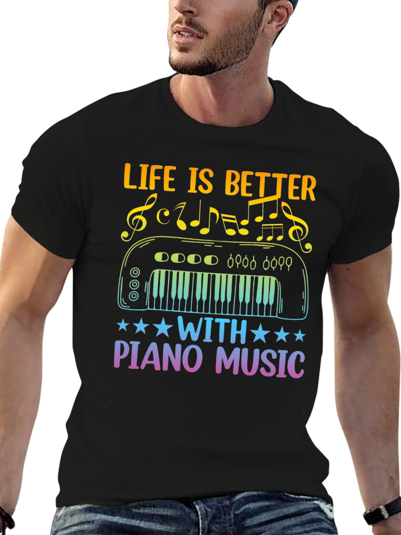 Life is Better With Piano Music T-Shirt