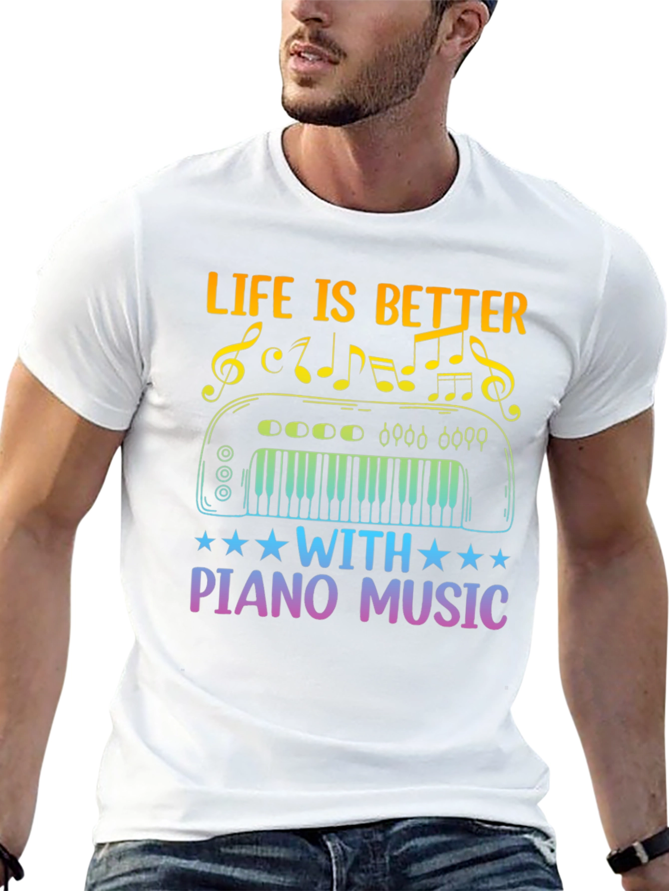 Life is Better With Piano Music T-Shirt
