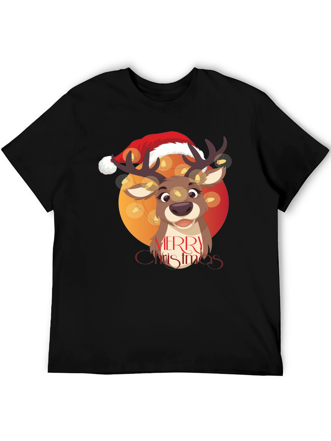 Merry Christmas Reindeer Graphic Tee