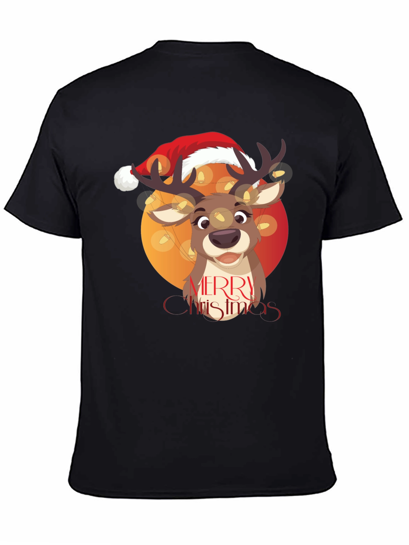 Merry Christmas Reindeer Graphic Tee