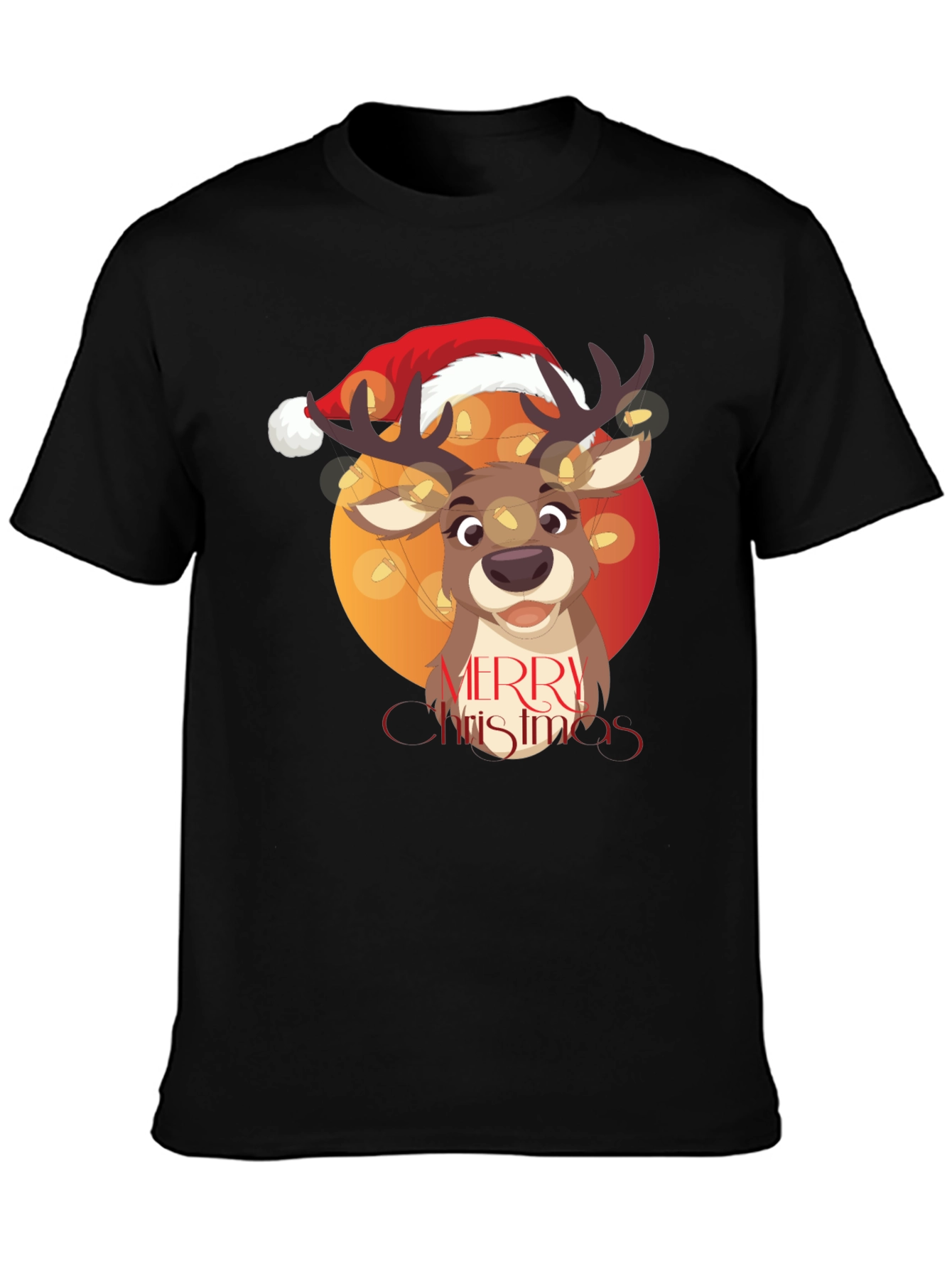 Merry Christmas Reindeer Graphic Tee
