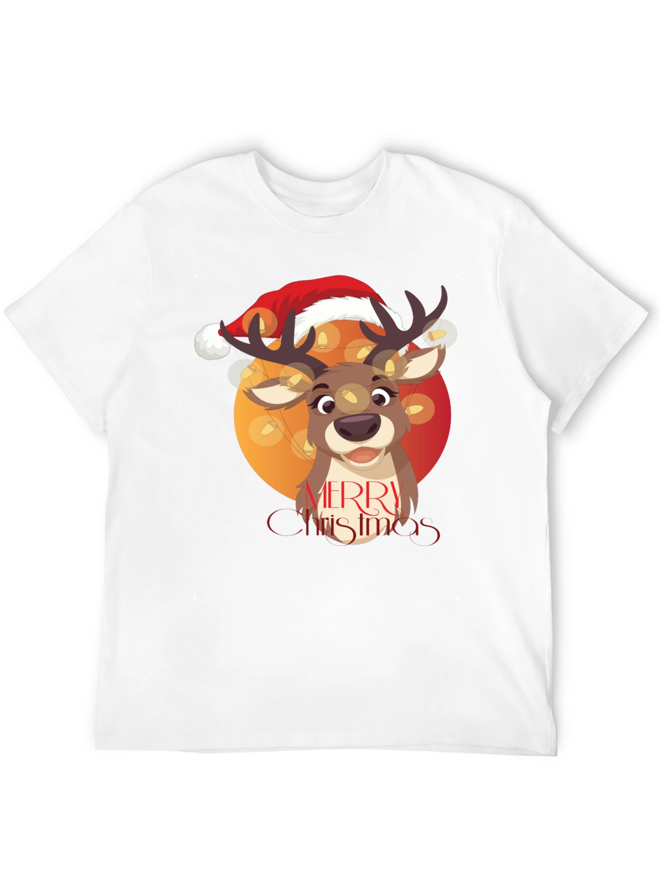 Merry Christmas Reindeer Graphic Tee