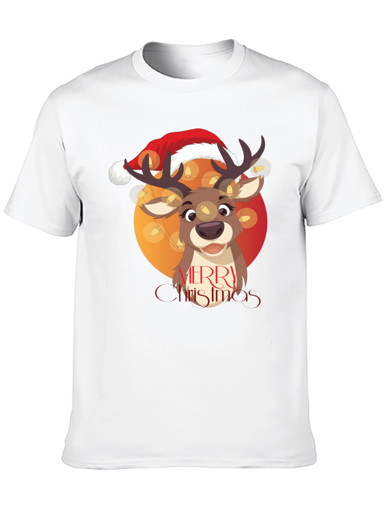 Merry Christmas Reindeer Graphic Tee
