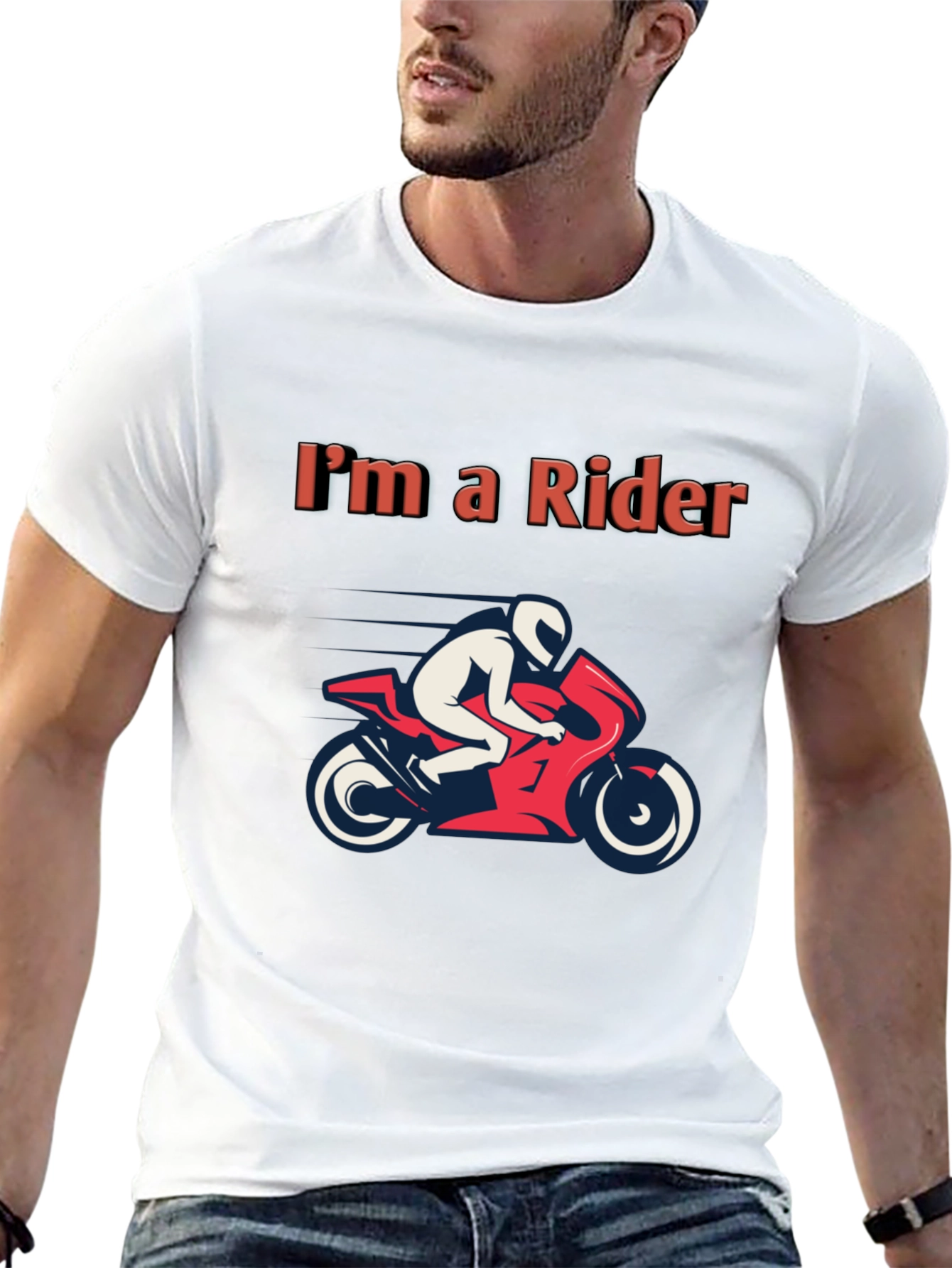 Im a Rider T-Shirt - Motorcycle Graphic Tee