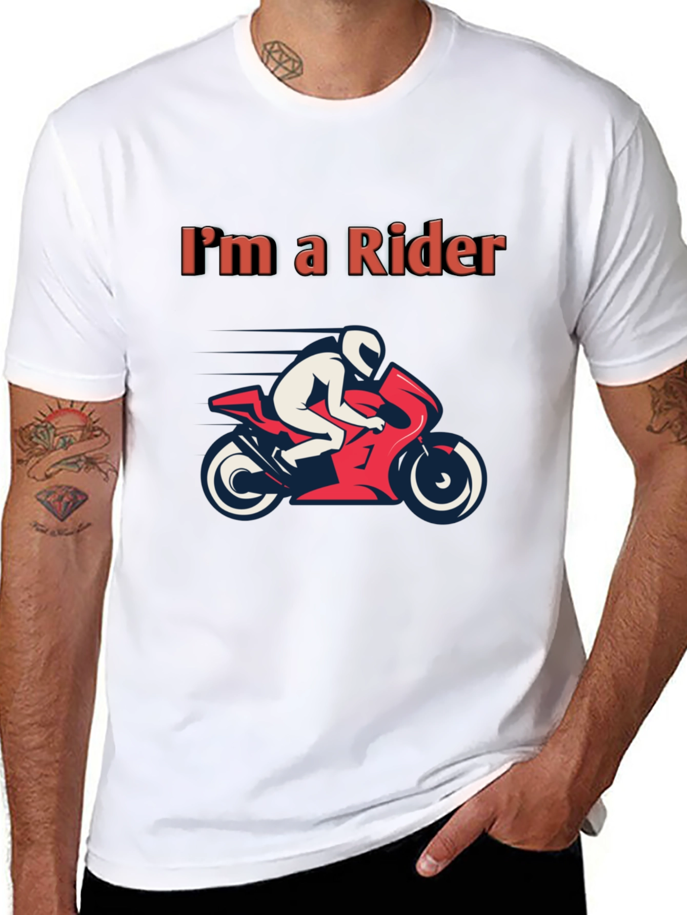 Im a Rider T-Shirt - Motorcycle Graphic Tee
