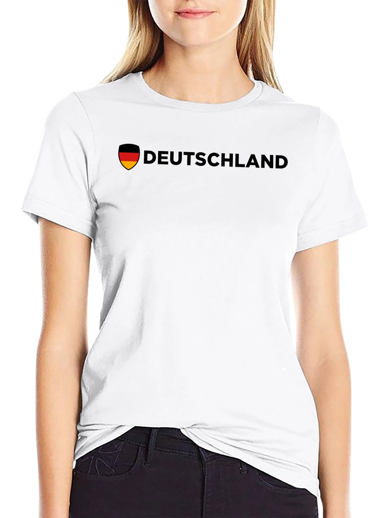 Deutschland Germany Flag Shield Graphic Tee