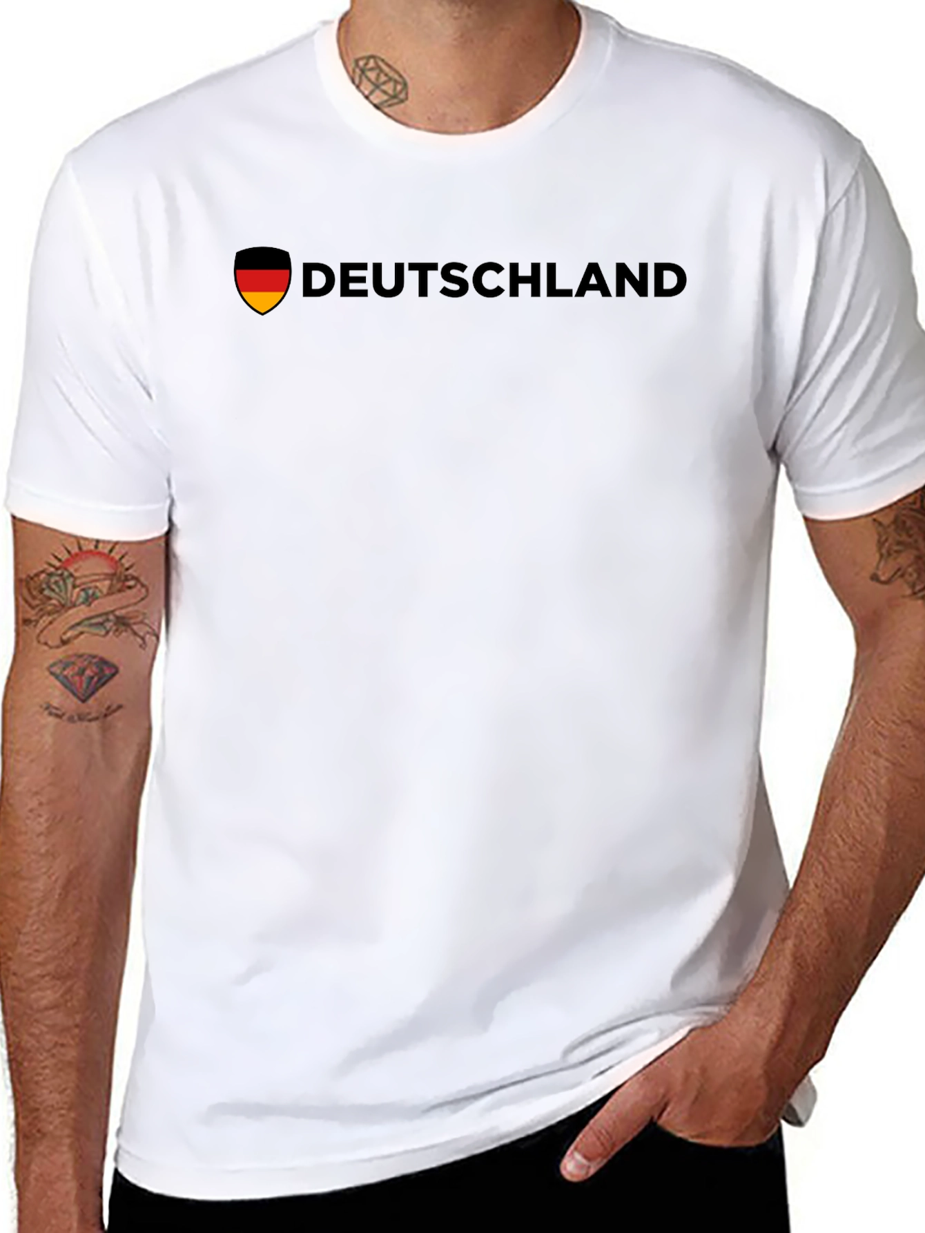 Deutschland Germany Flag Shield Graphic Tee
