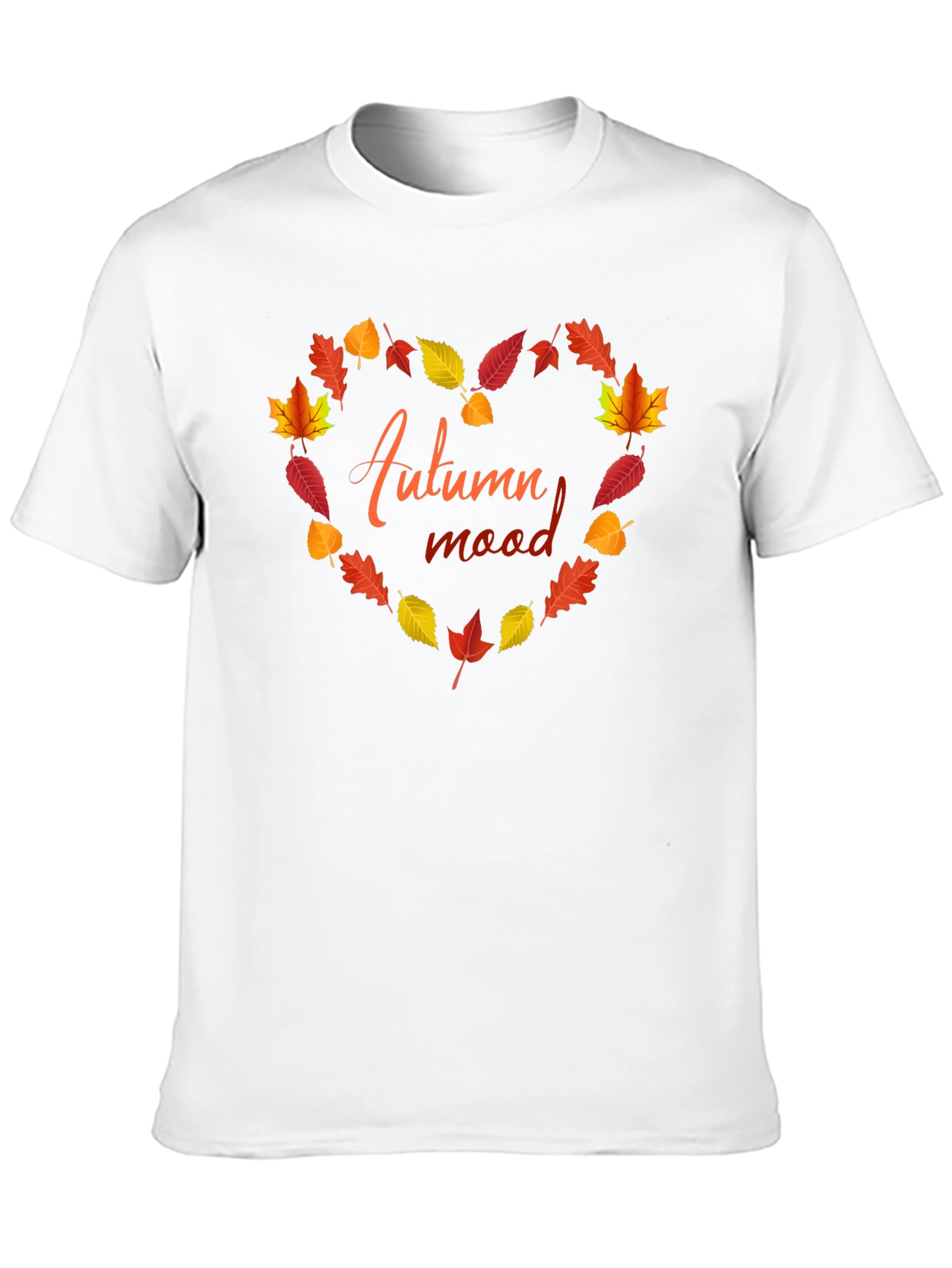 Autumn Mood Heart Leaves T-Shirt