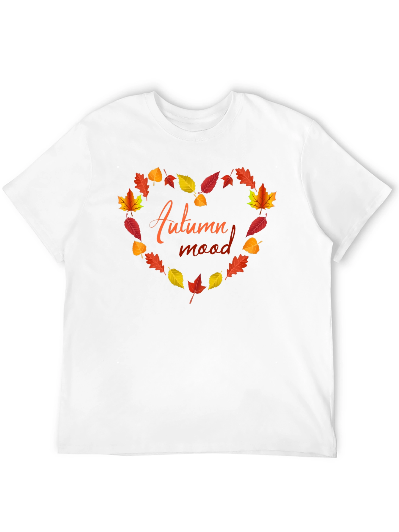 Autumn Mood Heart Leaves T-Shirt