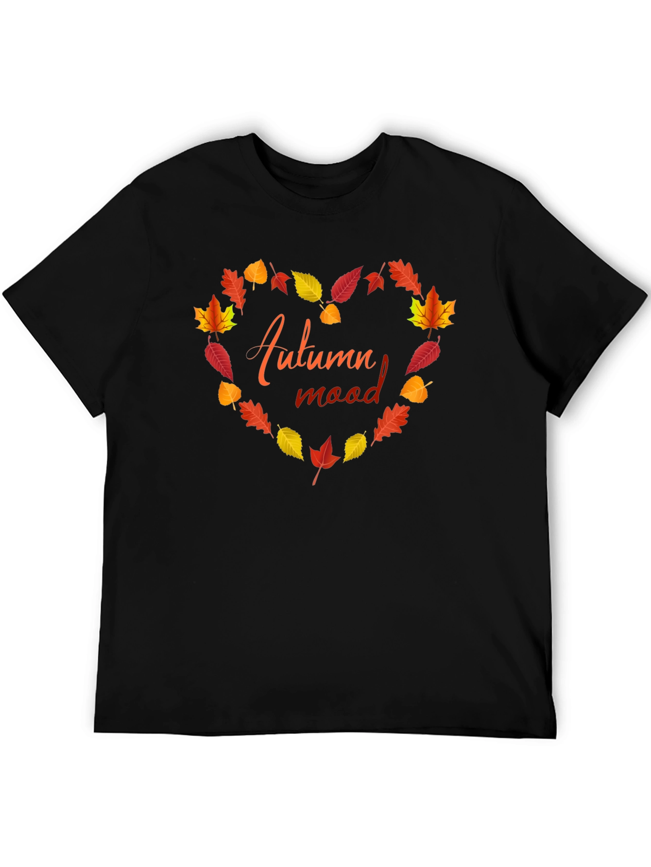 Autumn Mood Heart Leaves T-Shirt