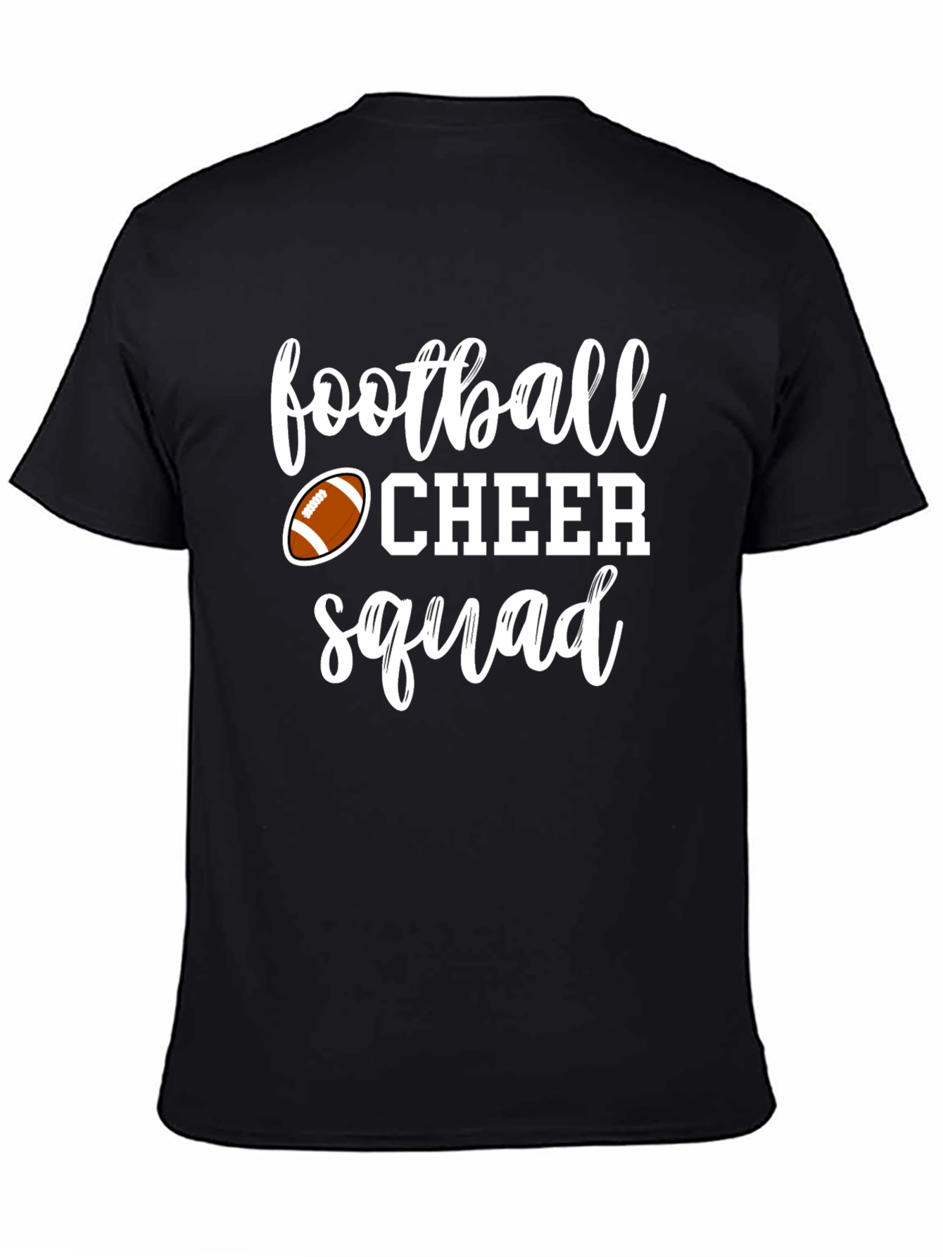 Football Cheer Squad Black T-Shirt