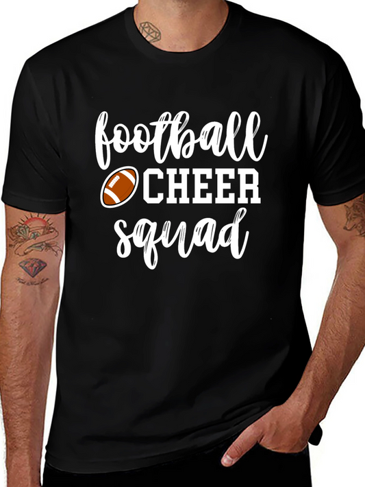 Football Cheer Squad Black T-Shirt