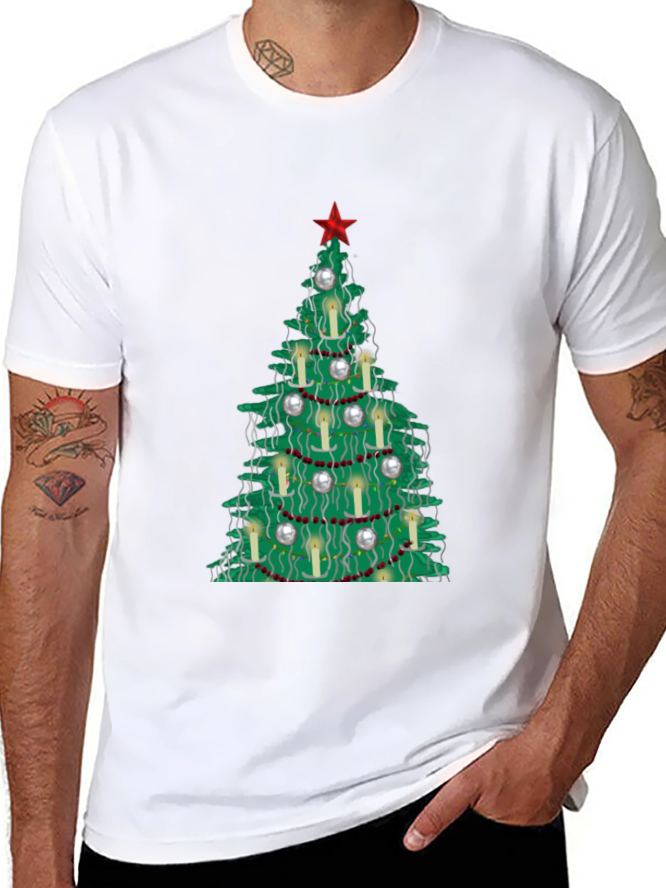 Festive Christmas Tree T-Shirt - Holiday Style