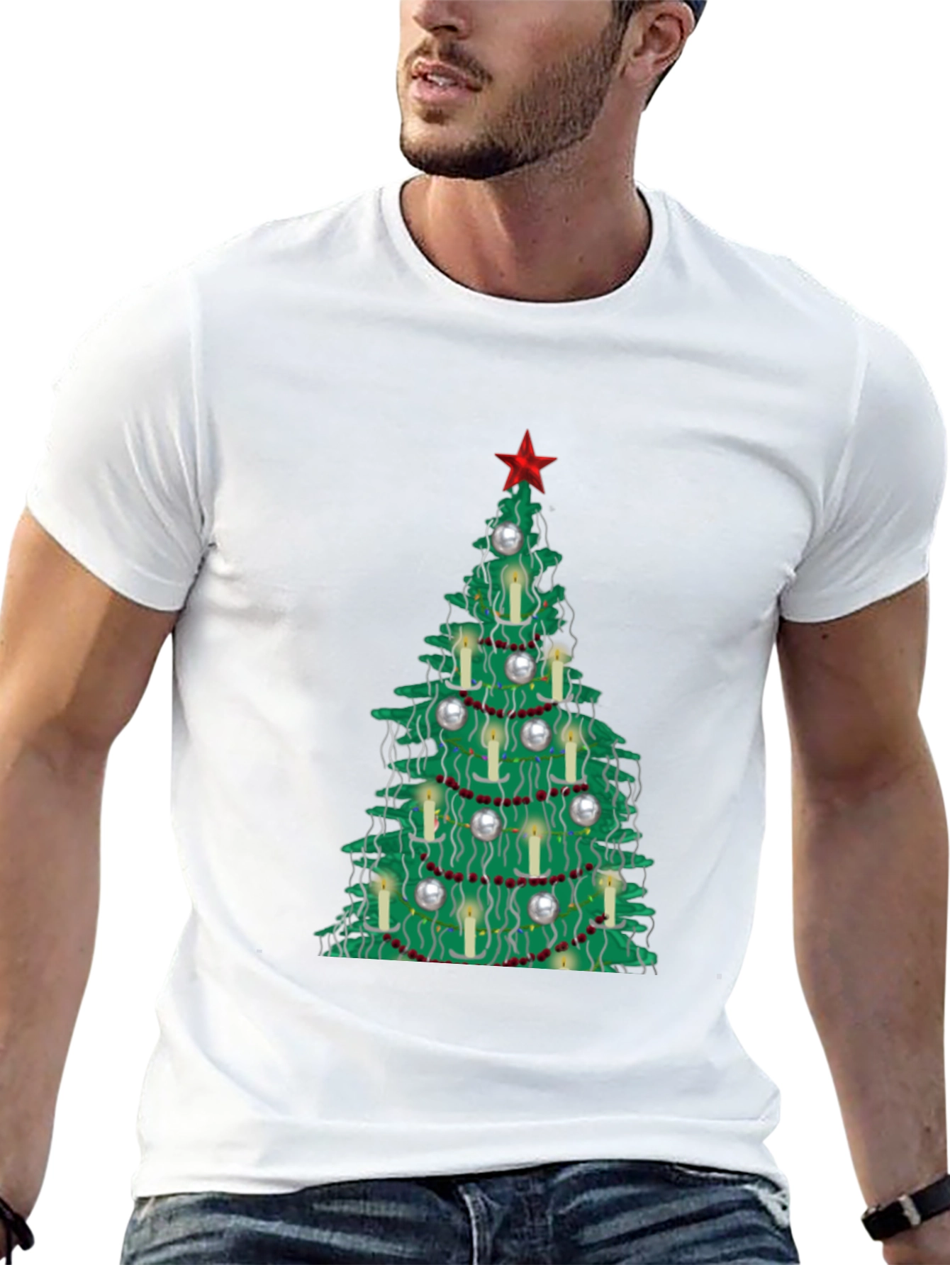 Festive Christmas Tree T-Shirt - Holiday Style