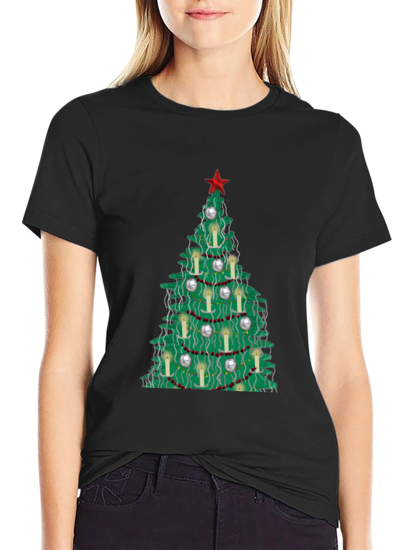 Festive Christmas Tree T-Shirt - Holiday Style