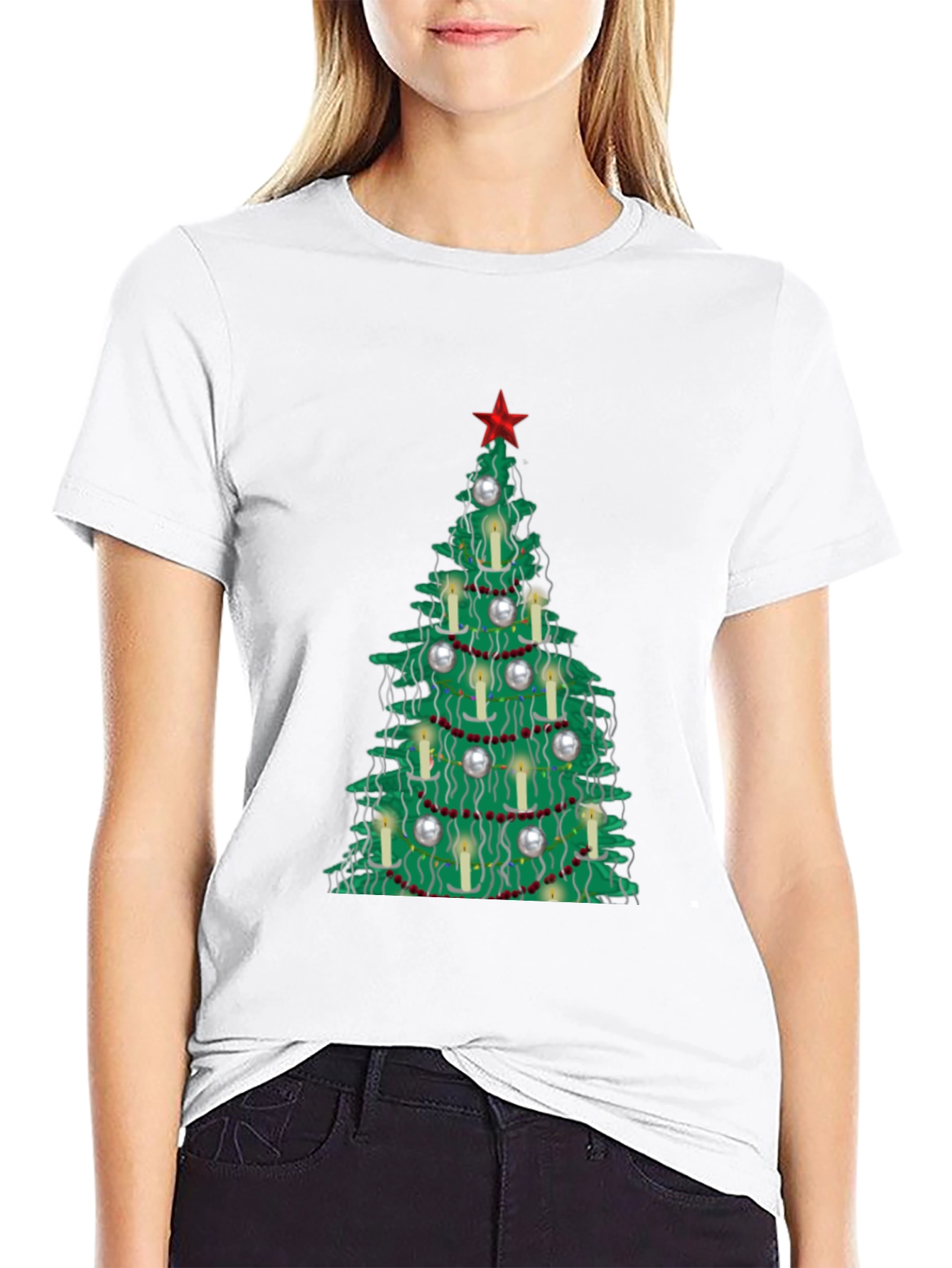 Festive Christmas Tree T-Shirt - Holiday Style