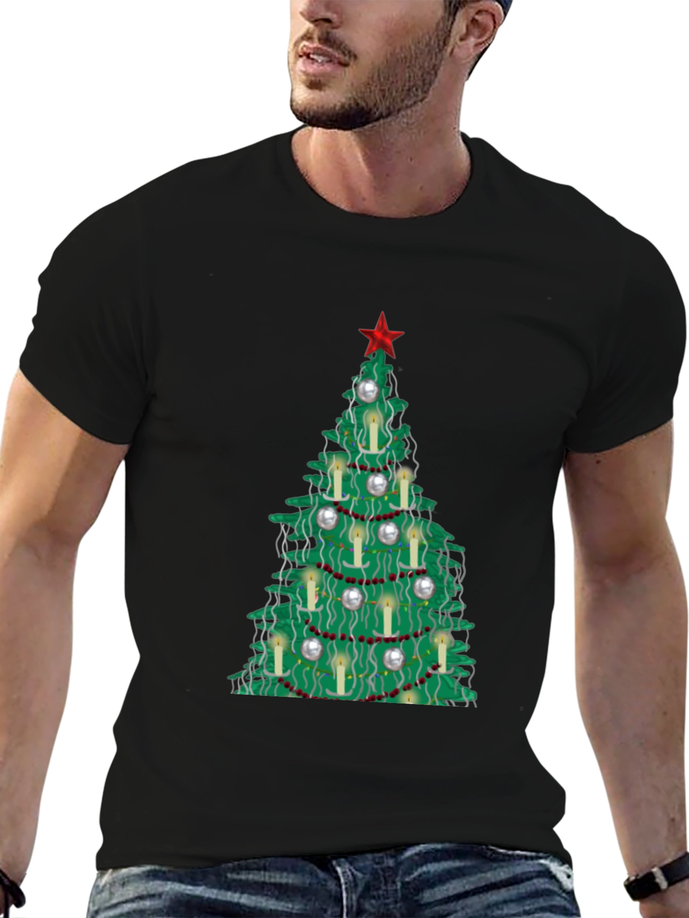 Festive Christmas Tree T-Shirt - Holiday Style