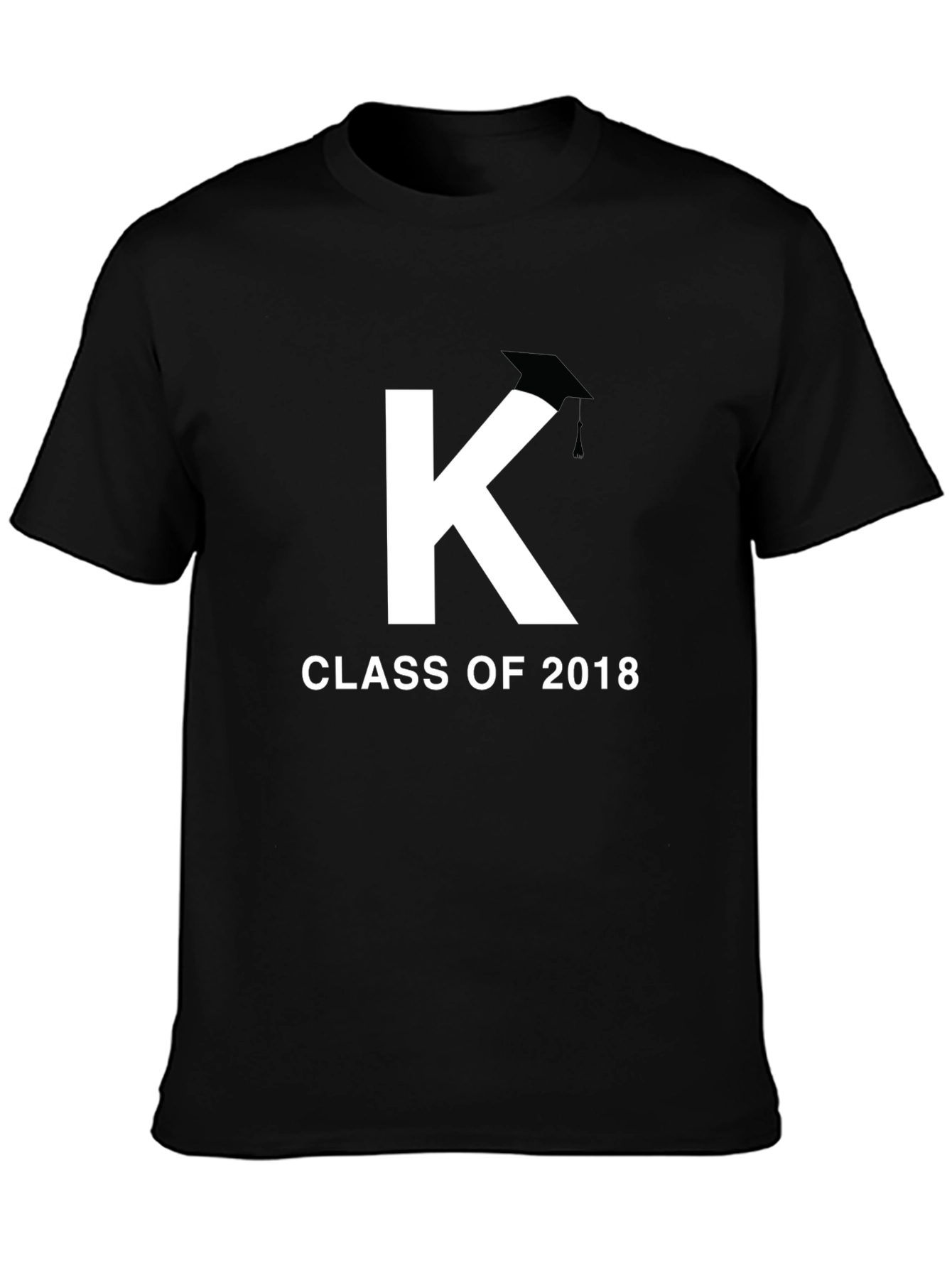 Class of 2018 Graduation T-Shirt - Initial K