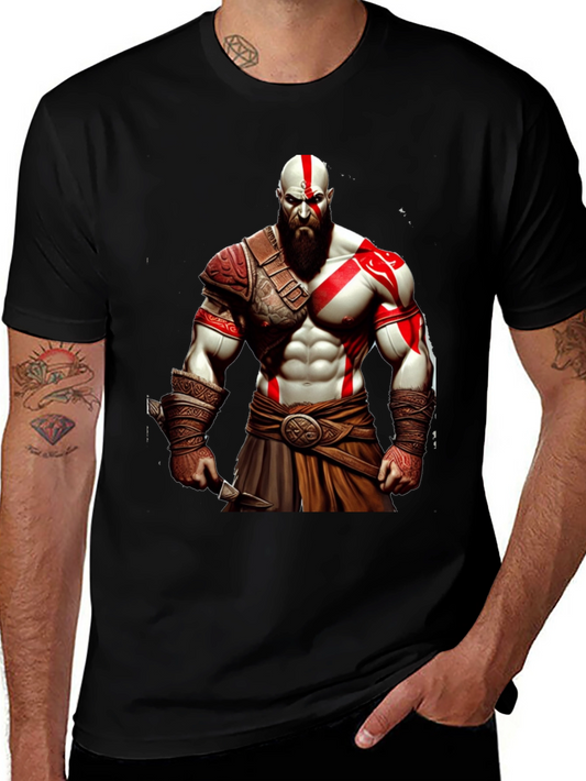 Kratos God of War Graphic T-Shirt - Black