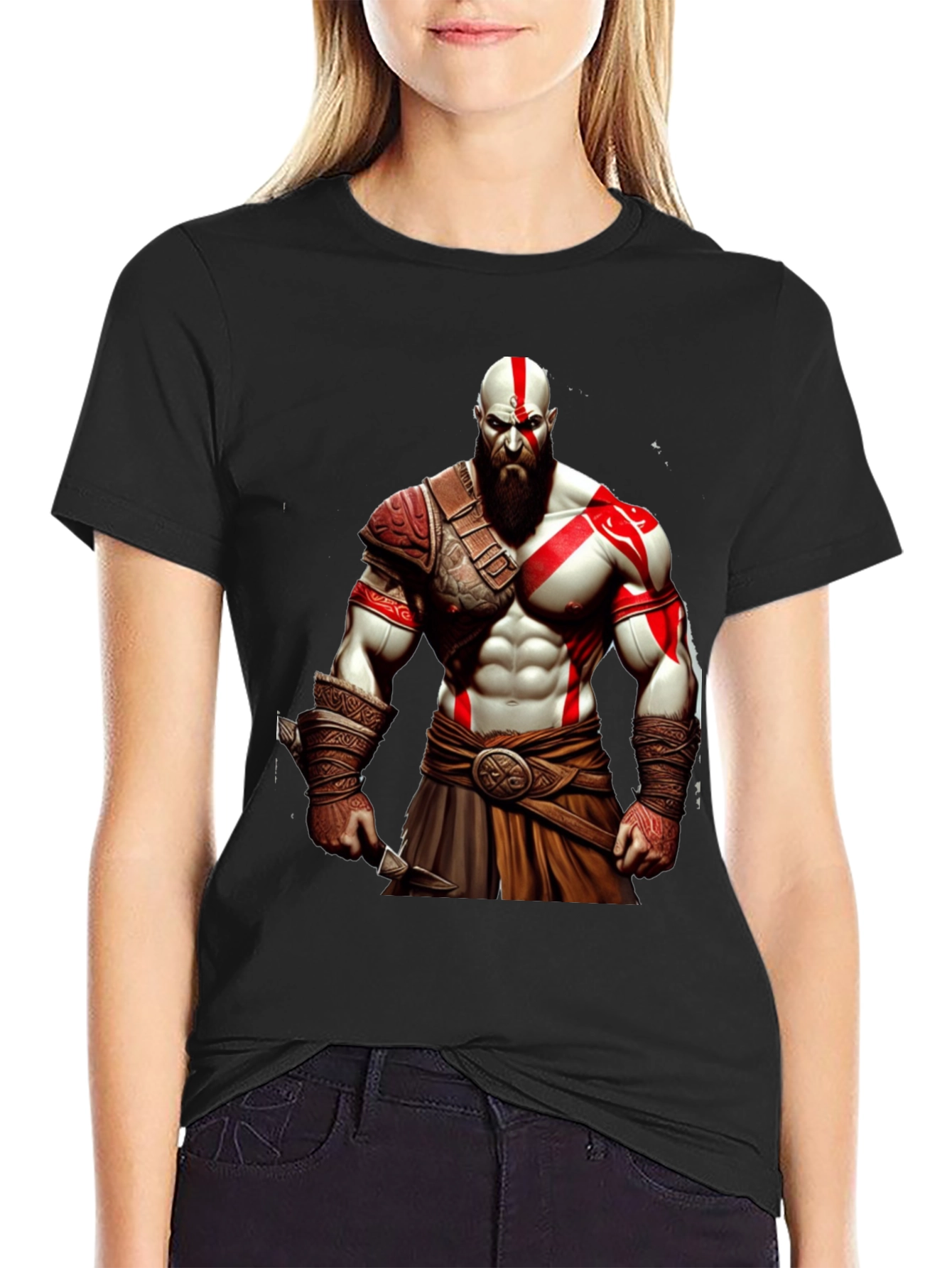 Kratos God of War Graphic T-Shirt - Black