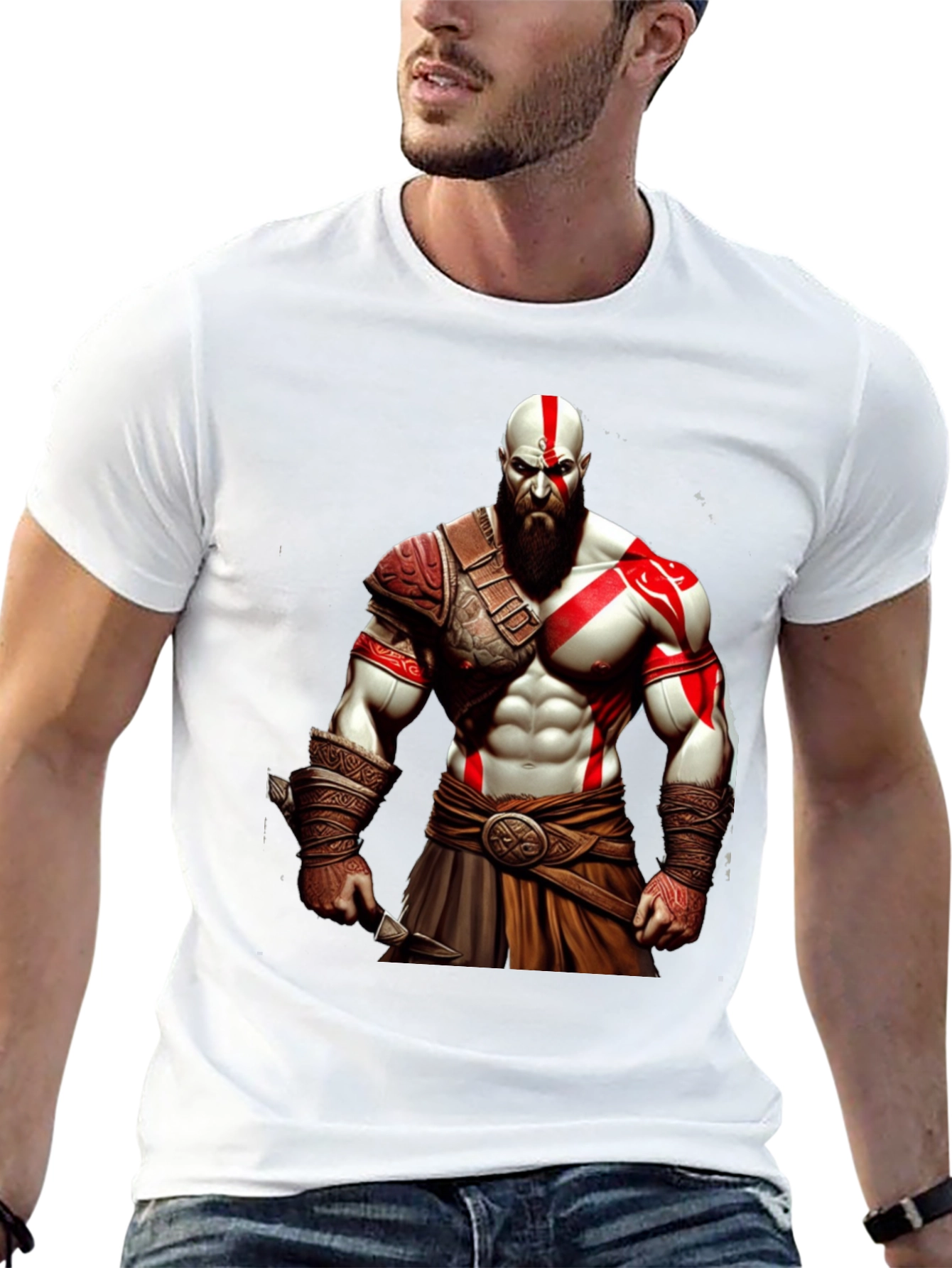 Kratos God of War Graphic T-Shirt - Black