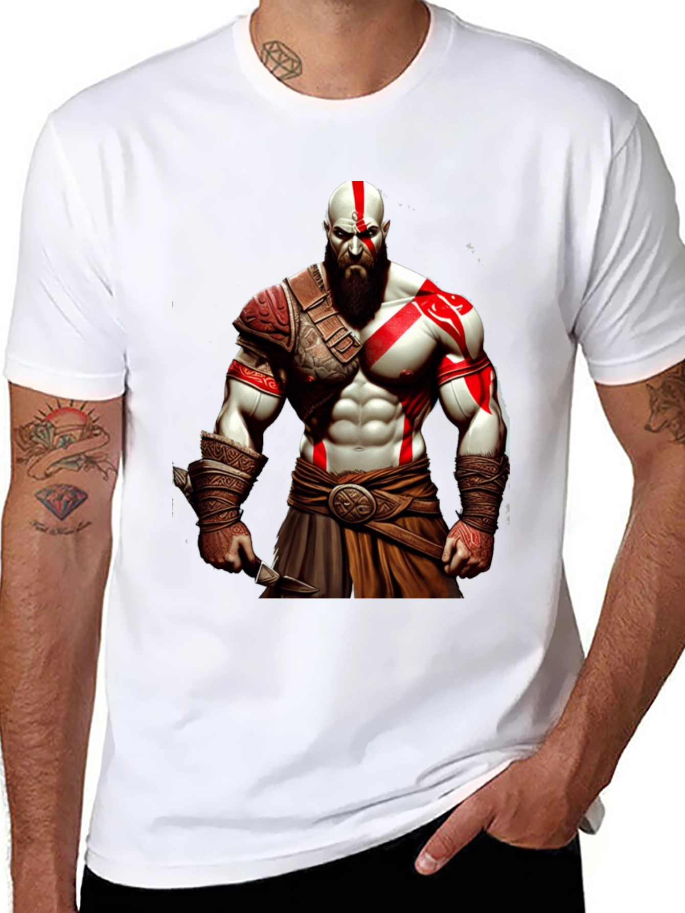 Kratos God of War Graphic T-Shirt - Black